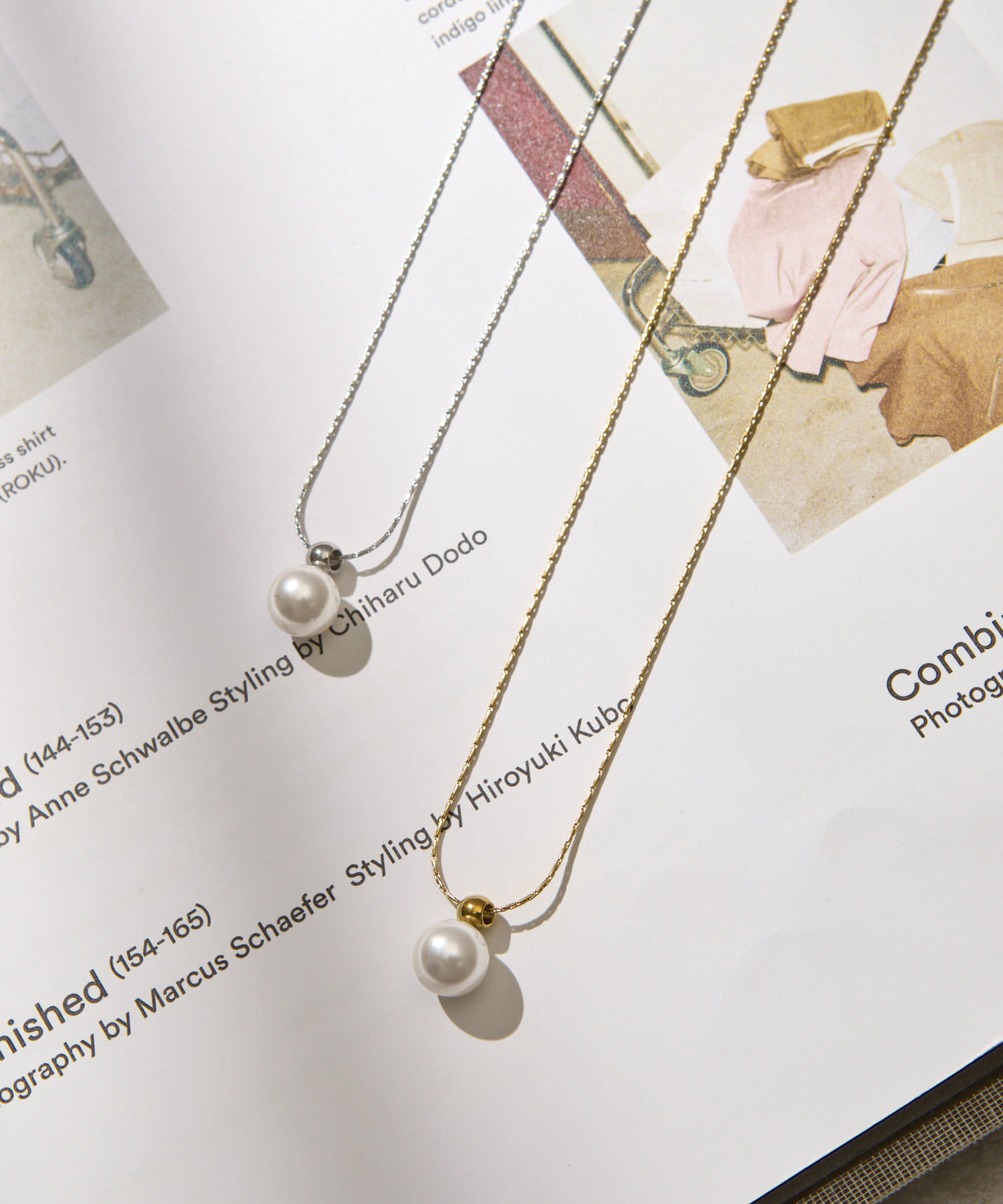 Lattice(ラティス) ＜ステンレス＞パールネックレス