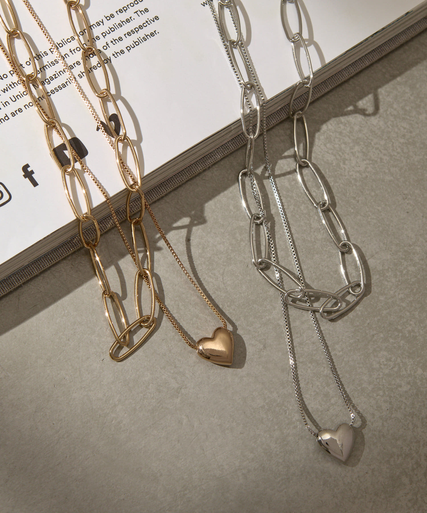 Lattice(ラティス) ハートネックレスセット(2P)