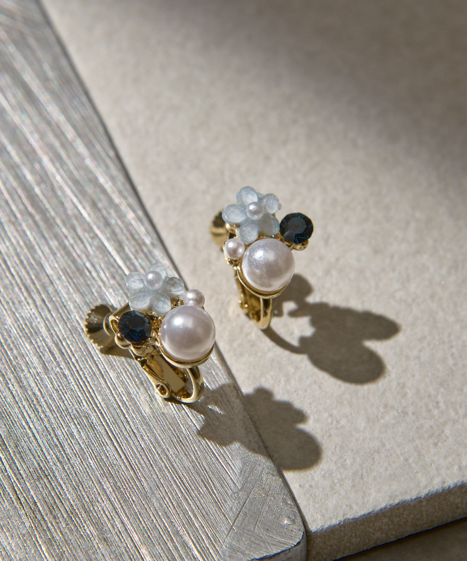 Lattice(ラティス) パールフラワーイヤリング