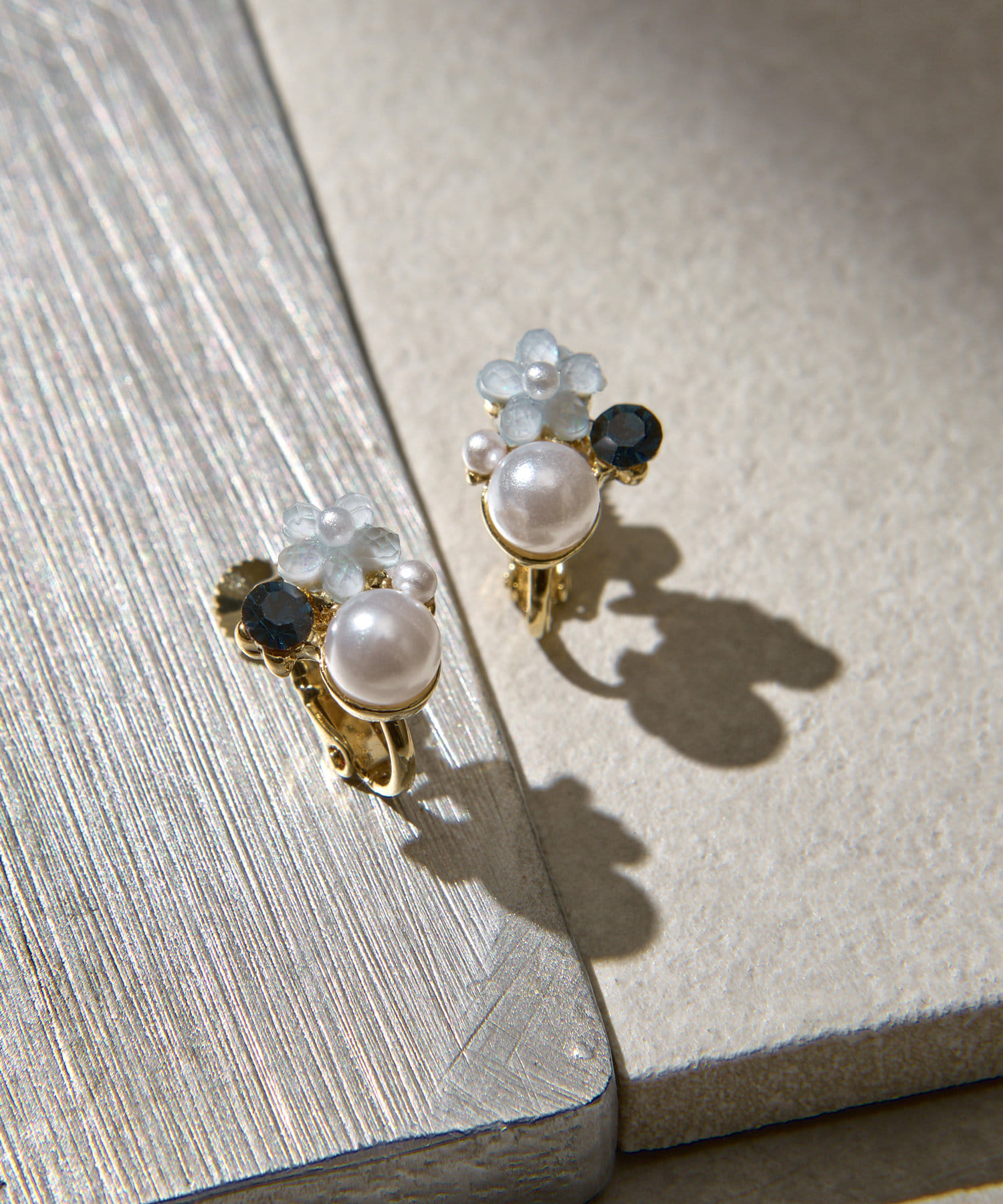 Lattice(ラティス) パールフラワーイヤリング