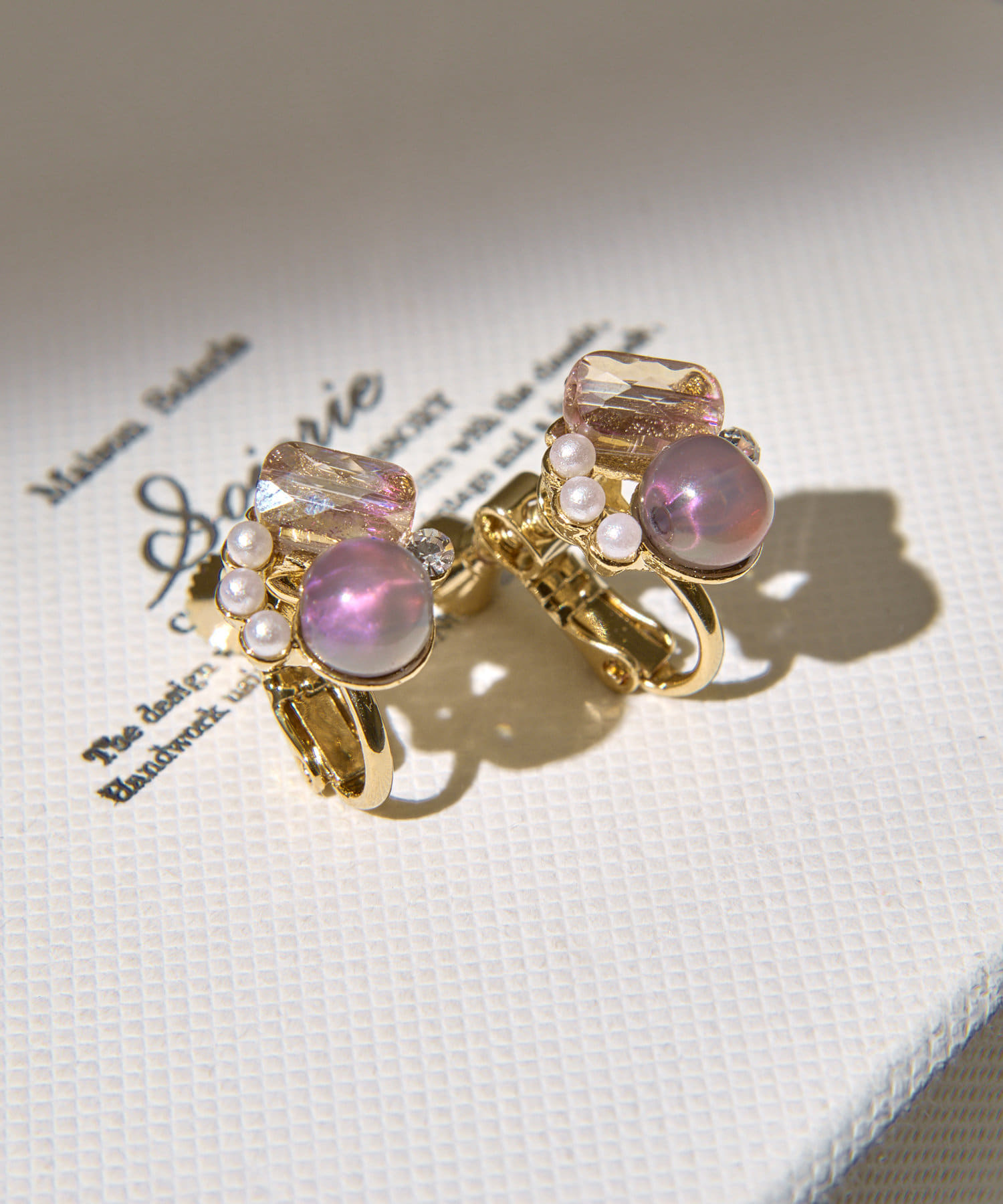 Lattice(ラティス) パールビジューイヤリング