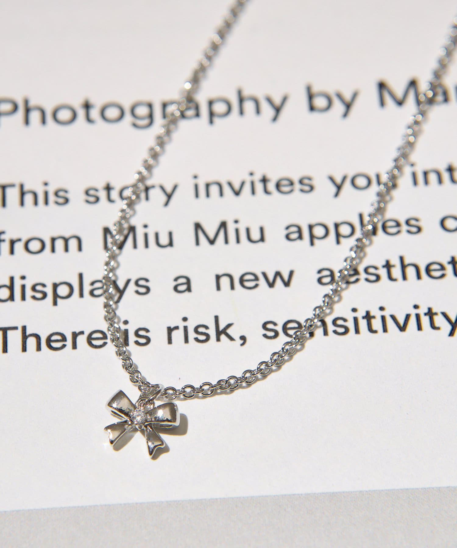 Lattice(ラティス) リボンネックレス