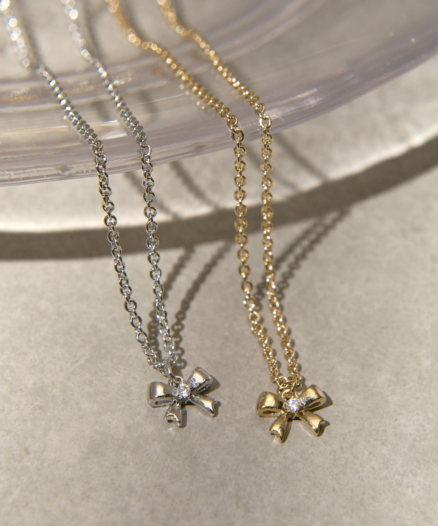 Lattice(ラティス) リボンネックレス