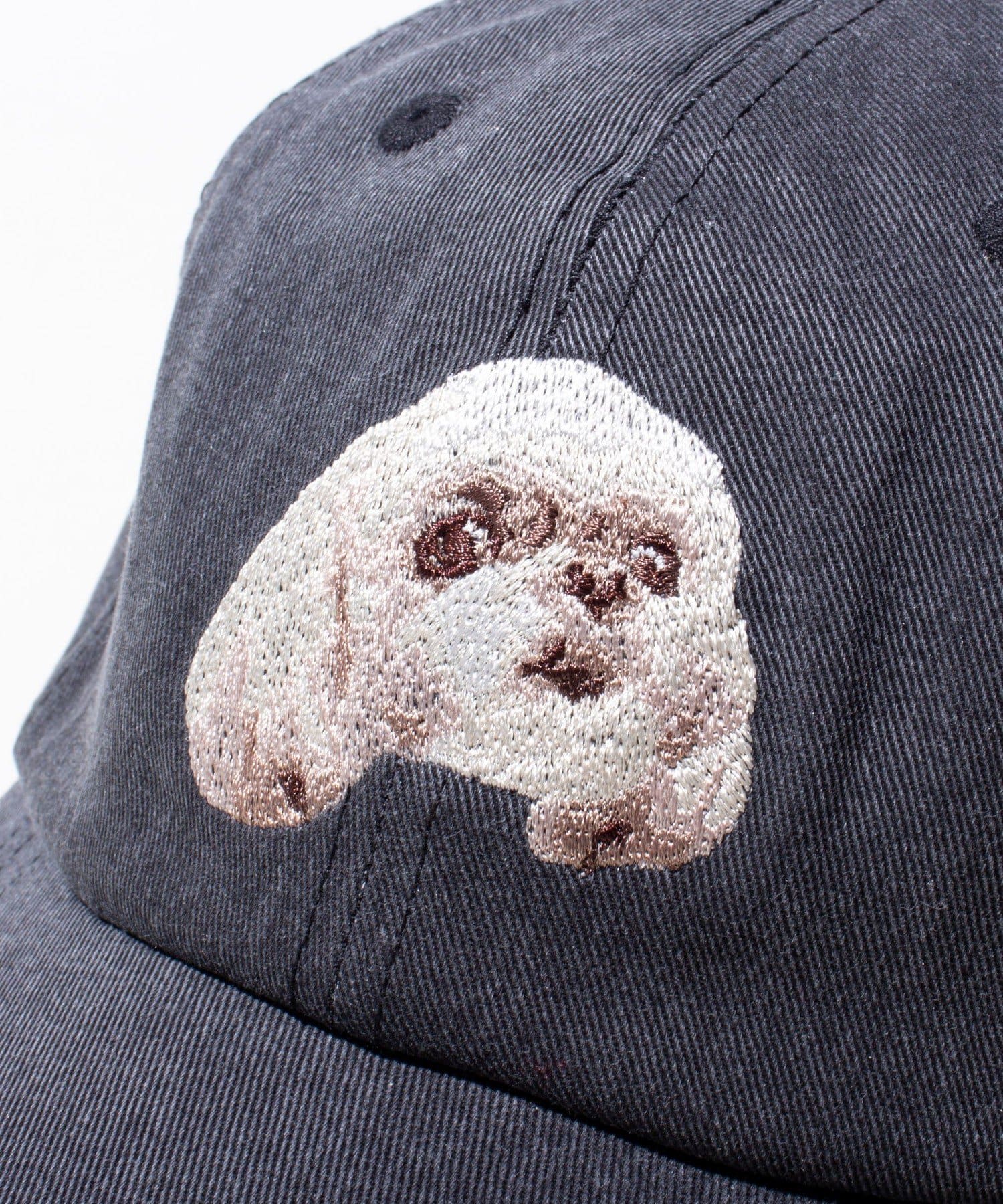 FREDY & GLOSTER(フレディ アンド グロスター) 【GLOSTER】WASHED DOG embroidery CAP 刺繍