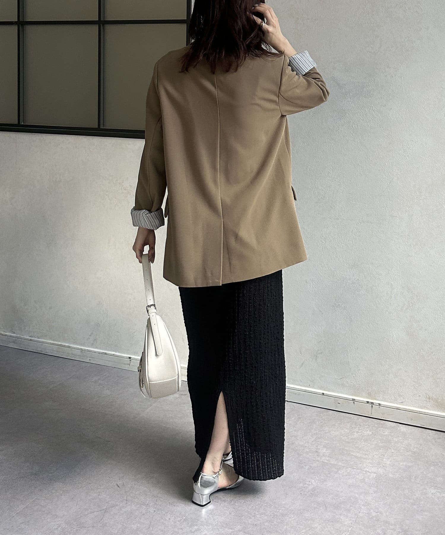 Thevon.(ゼヴォン) シャーリングレースナロースカート