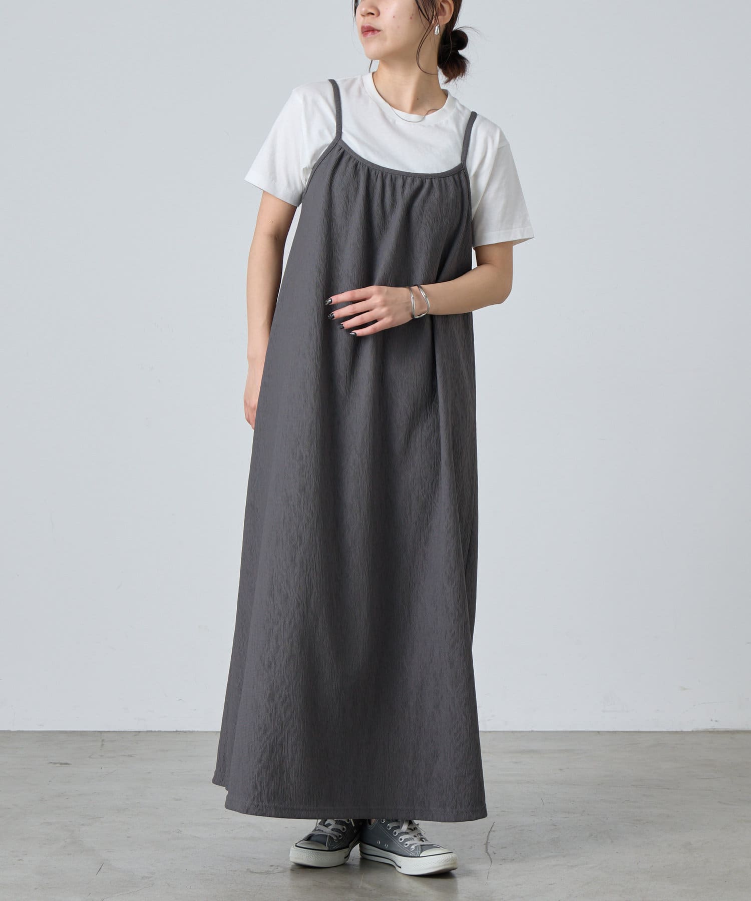 ポリジャガードギャザーキャミワンピース | COLONY 2139(コロニー