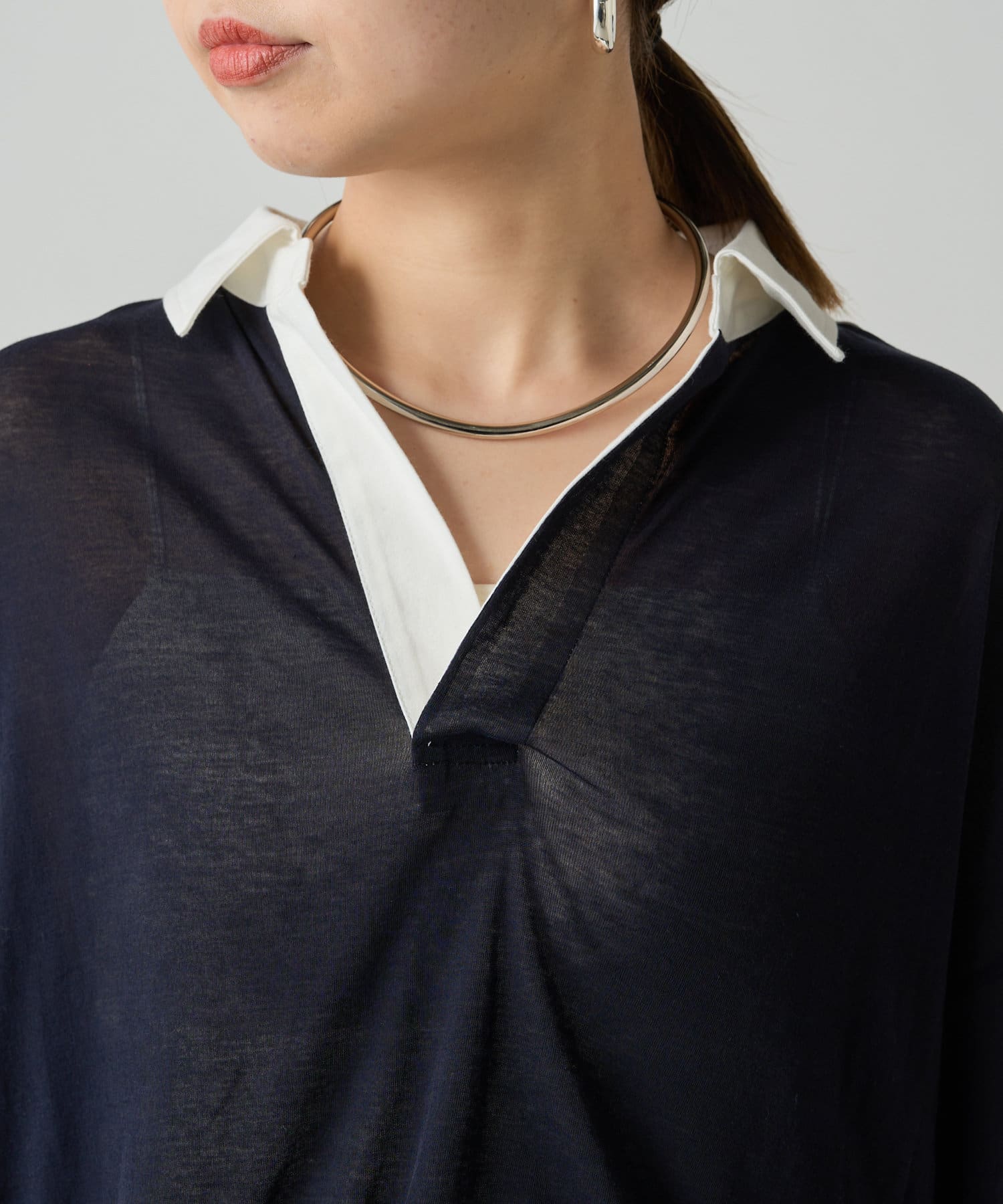 LOUNGEDRESS(ラウンジドレス) 【St.Johns 3rd club】ラインスキッパーロンT