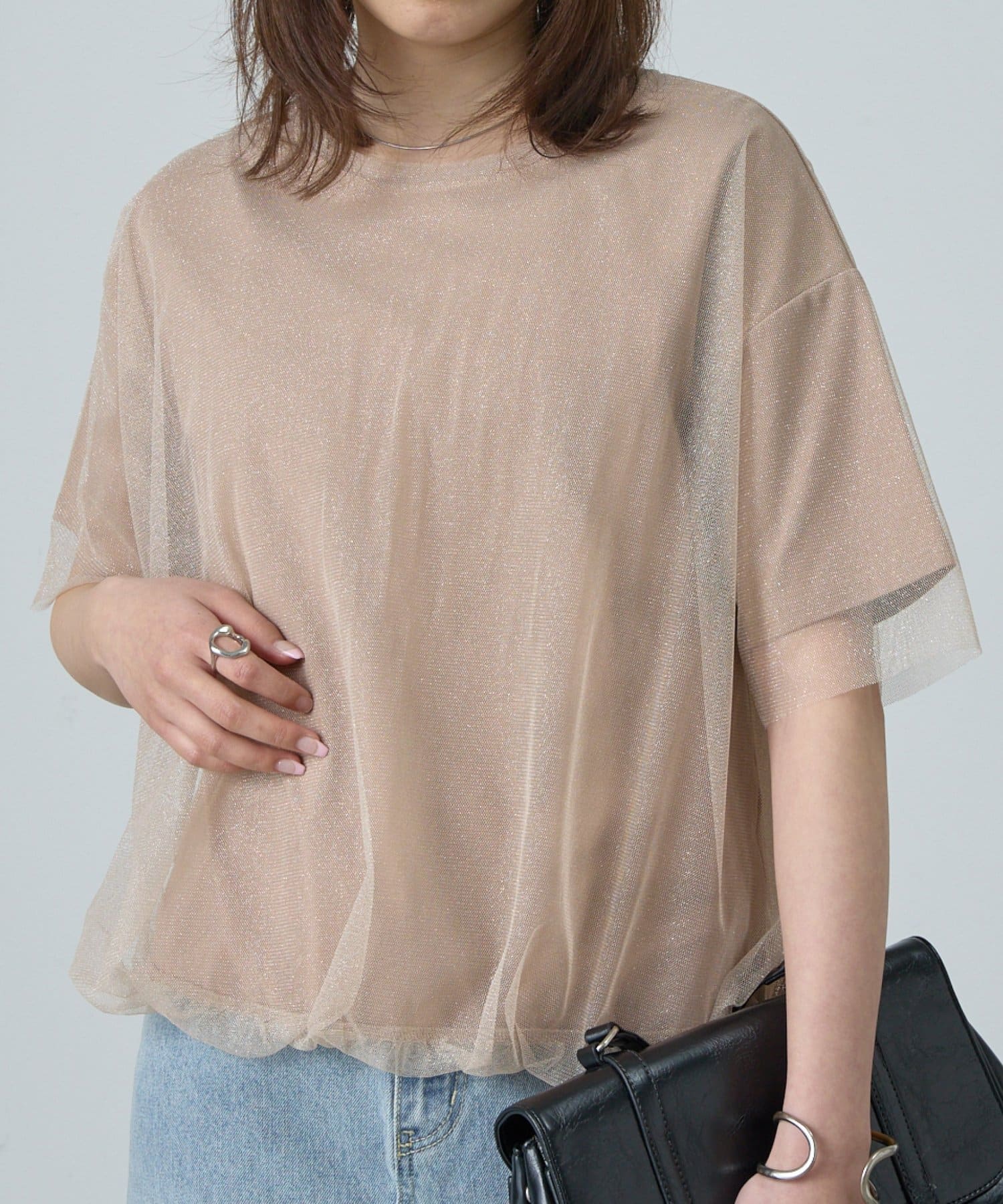 COLONY 2139(コロニー トゥーワンスリーナイン) リブオーバーチュールTシャツ