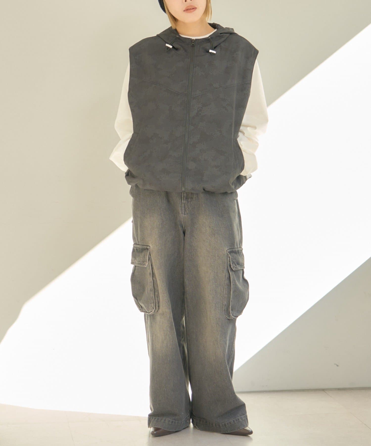 CIAOPANIC TYPY(チャオパニックティピー) 【UNISEX】総柄フードベスト