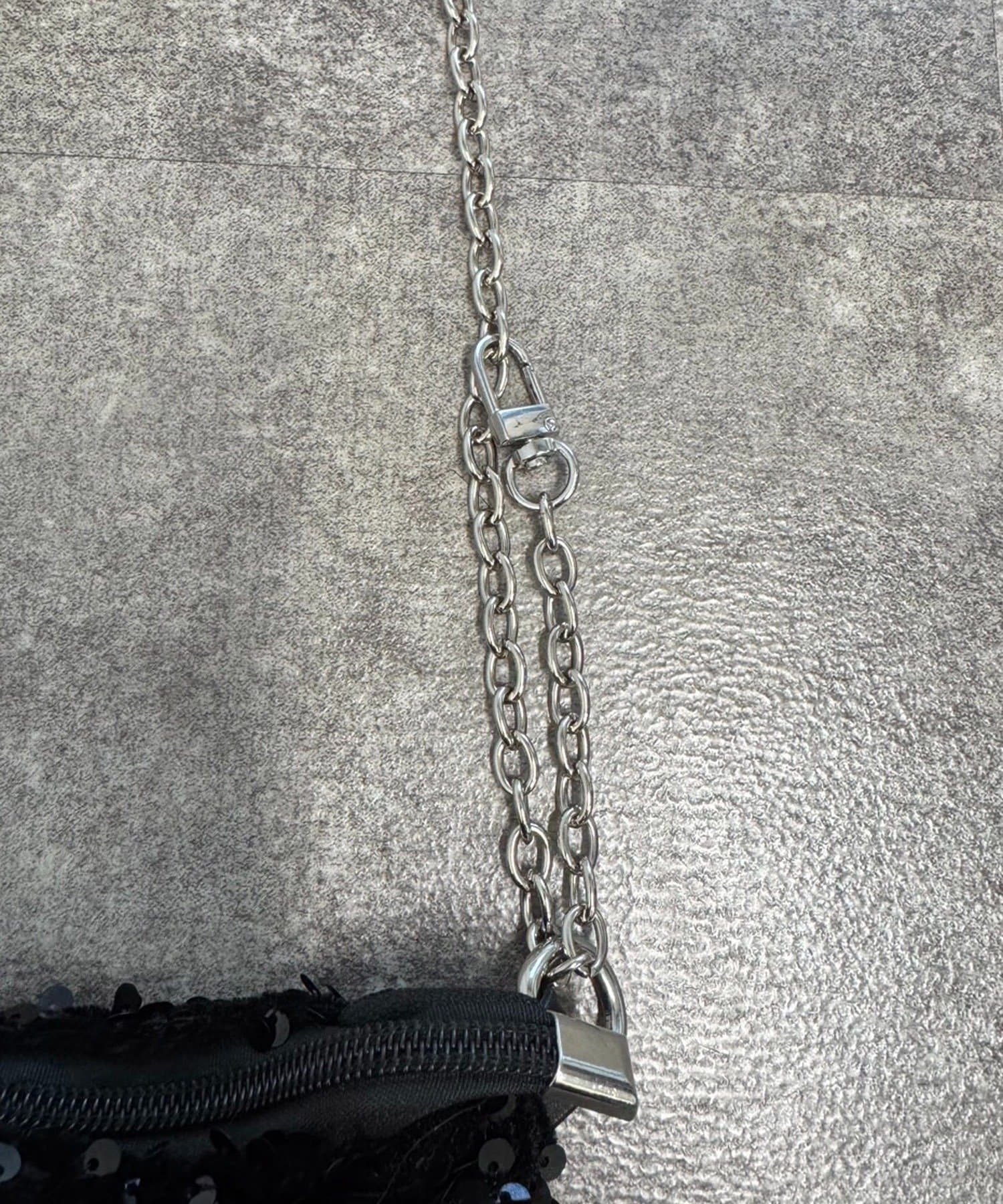 prose verse(プロズヴェール) スパンコールチェーンショルダーバッグ