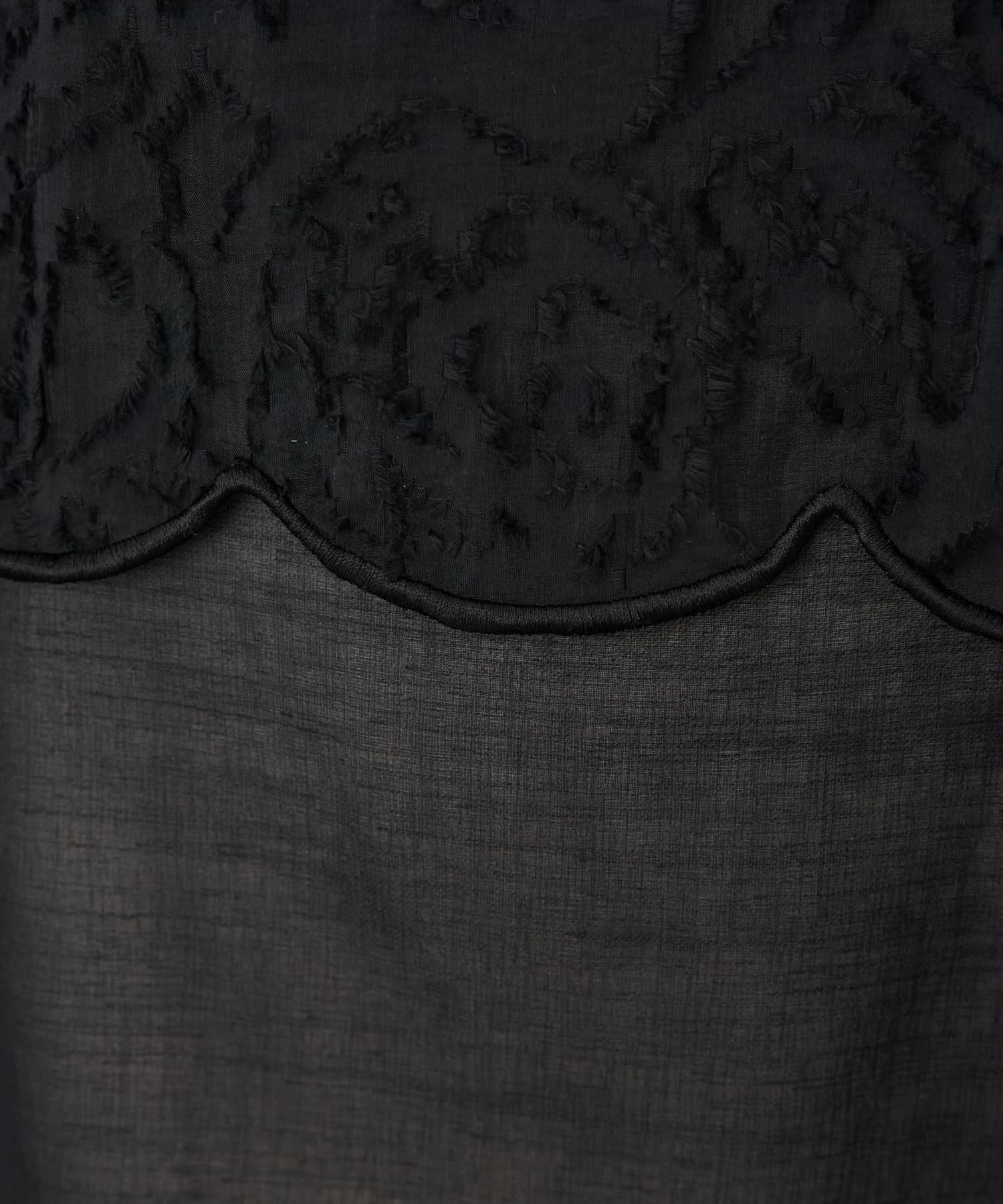 BEARDSLEY(ビアズリー) 《15 quinze》カットジャガードレイヤードブラウス