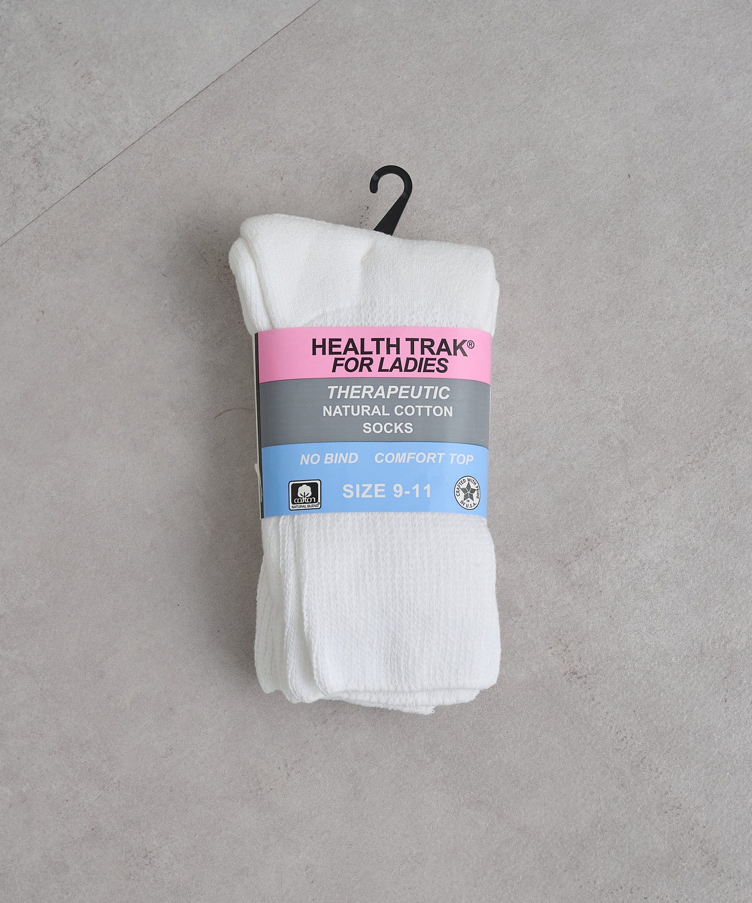 Omekashi(オメカシ) レディース Healthtrak 2パックプレーンソックス ホワイト