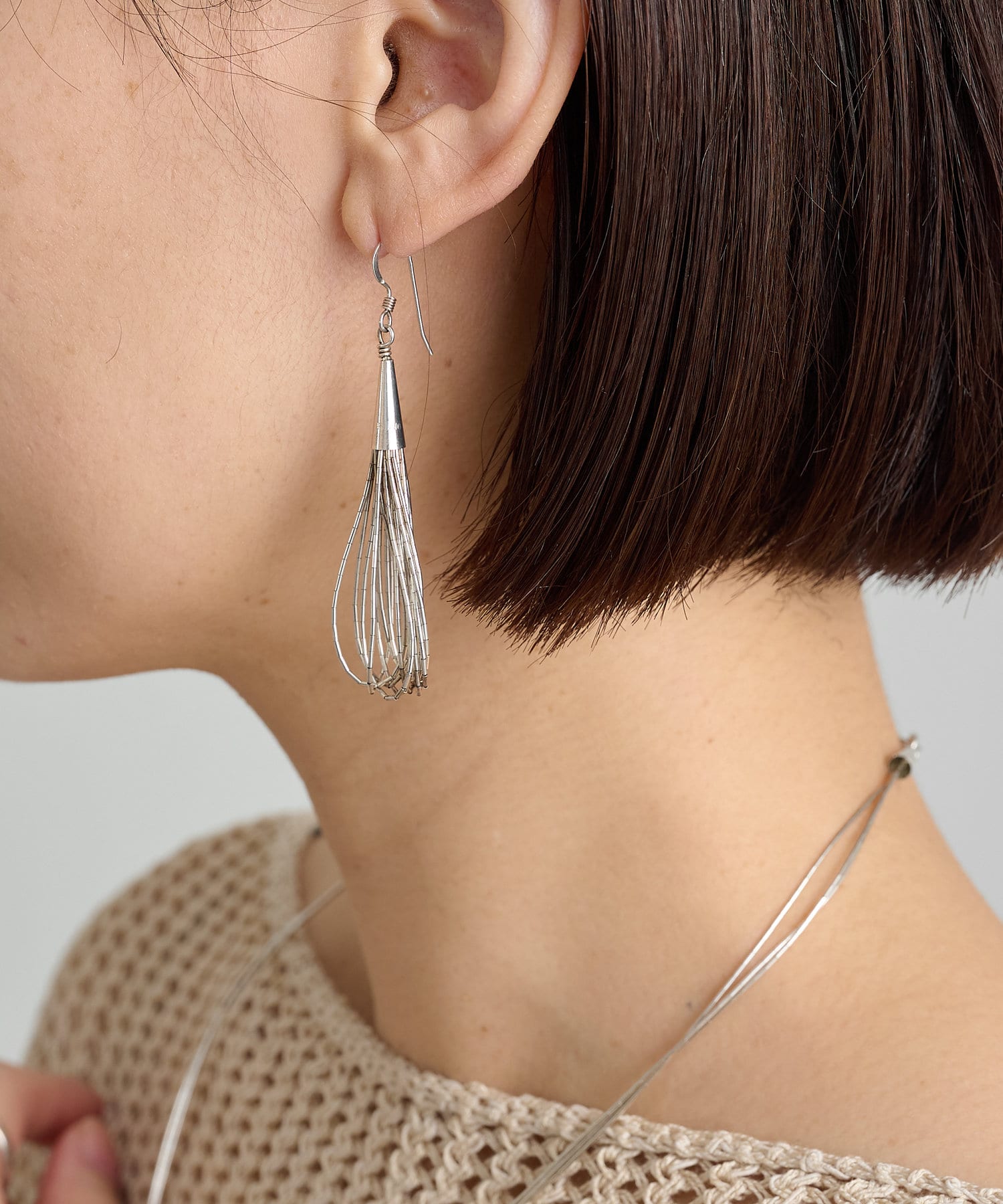 Omekashi(オメカシ) LIQUID SILVER EARRING 10st