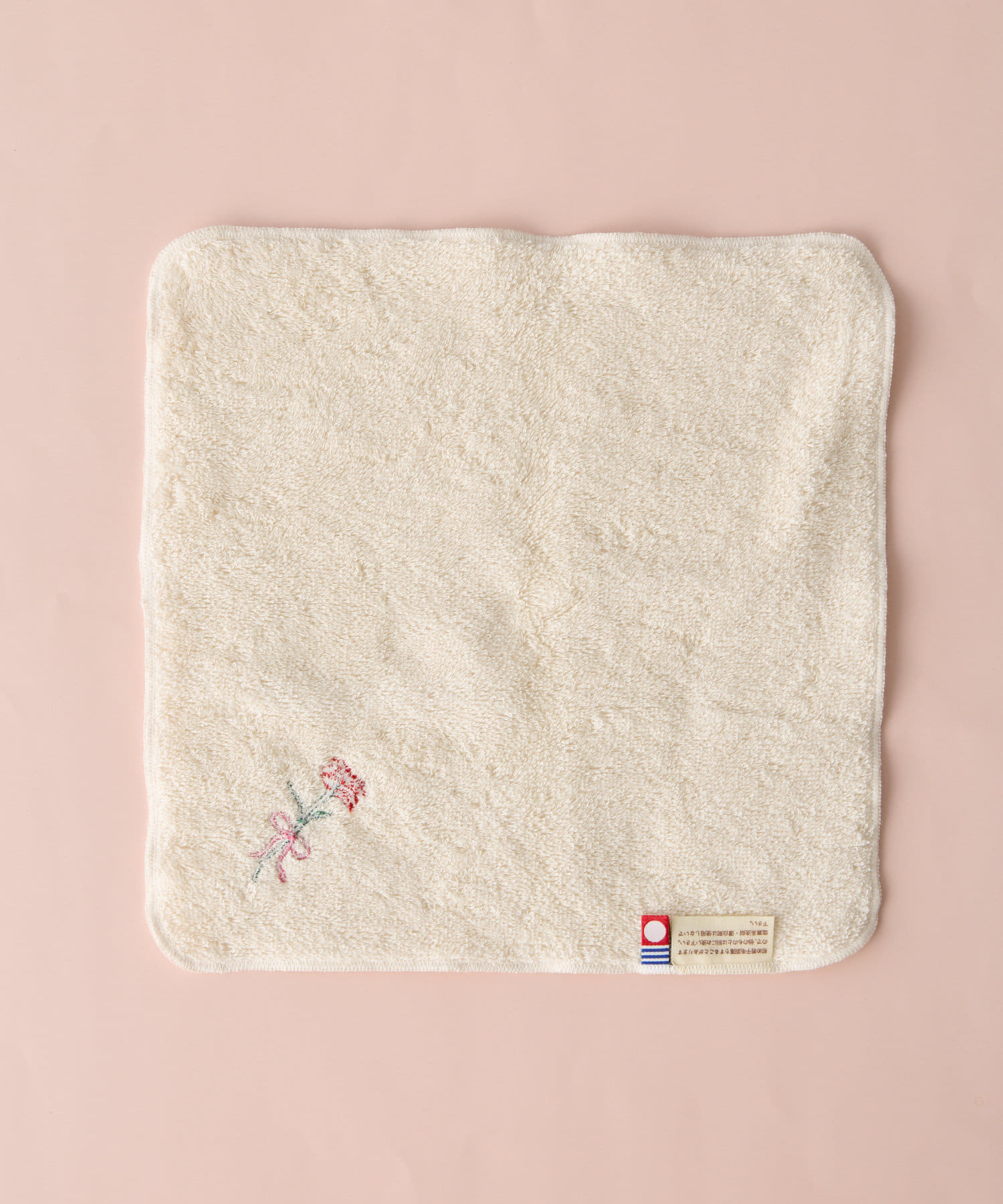 BIRTHDAY BAR(バースデイバー) カーネーション刺繍タオルハンカチ