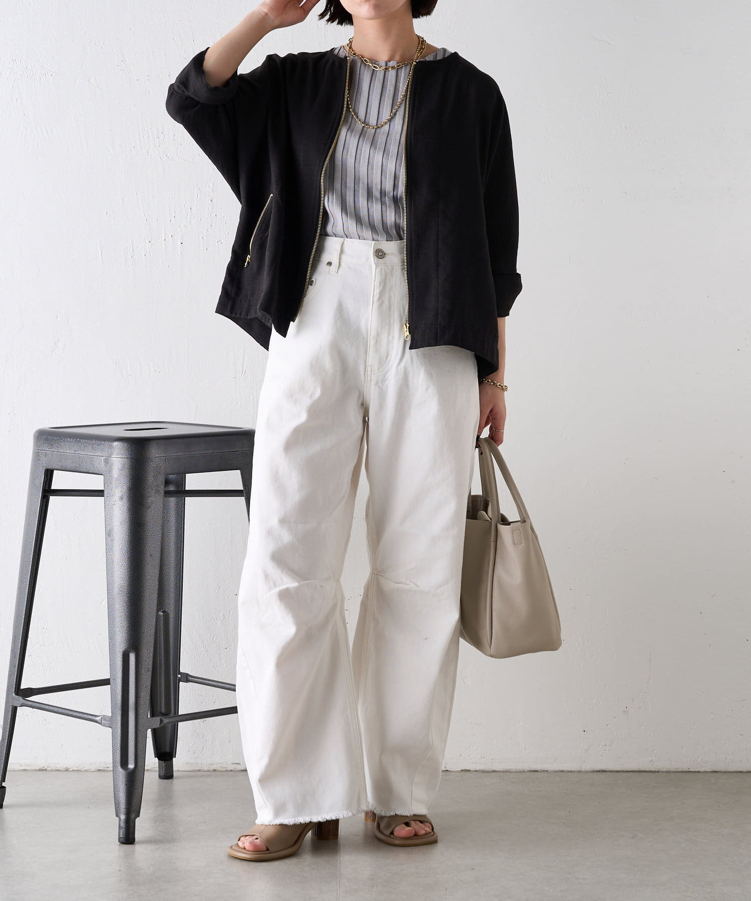 jena espace merveilleux　カーブデニムパンツ Jena espace merveilleux｜【大人気リバイバル】カーブデニム