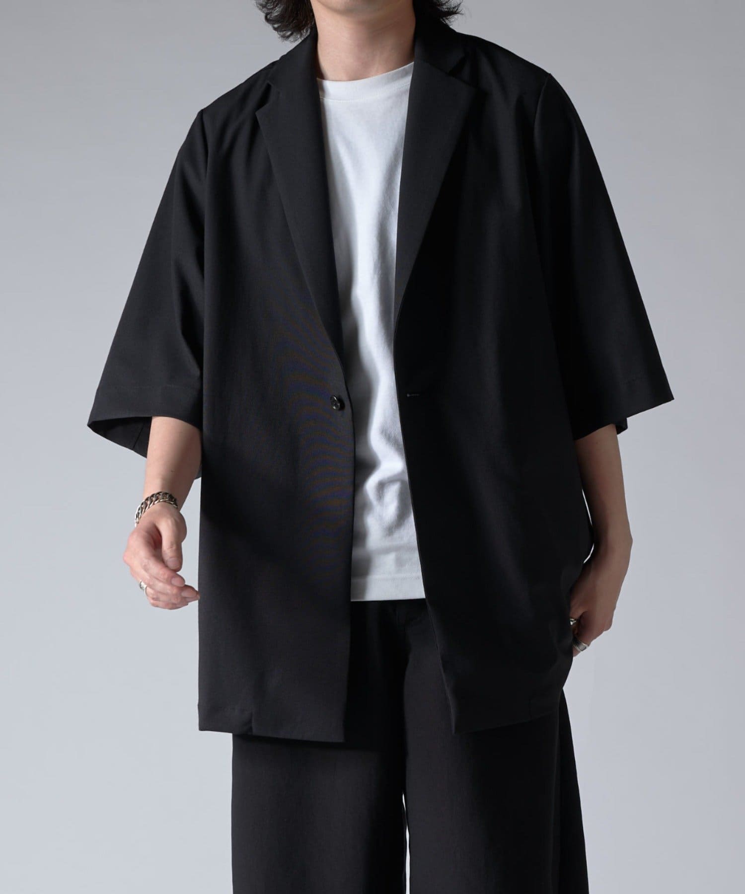 Lui's(ルイス) ウォッシャブル ビッグ半袖ジャケット