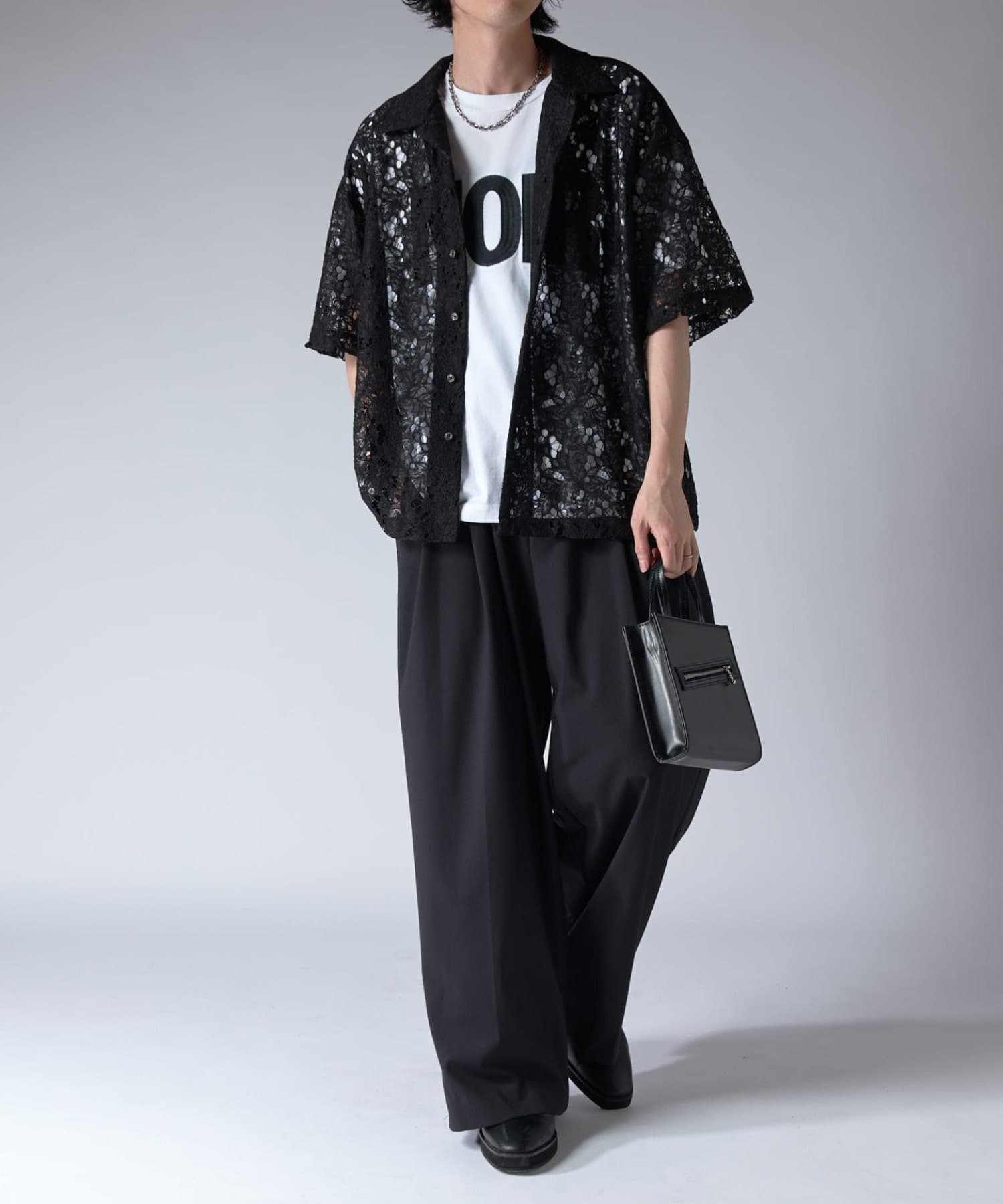 Lui's(ルイス) フラワーレースシャツ 25ss