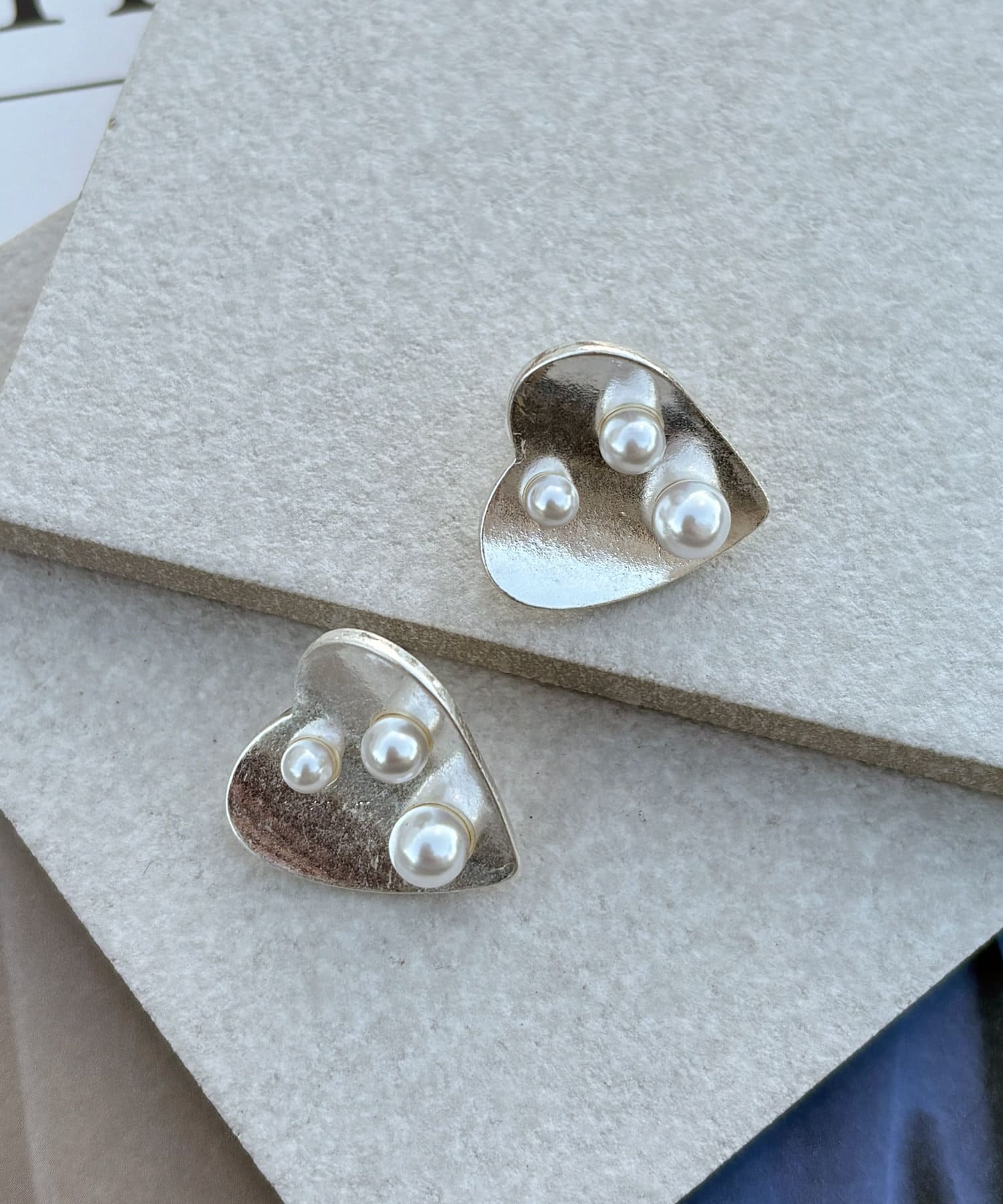 Lattice(ラティス) パールハートピアス