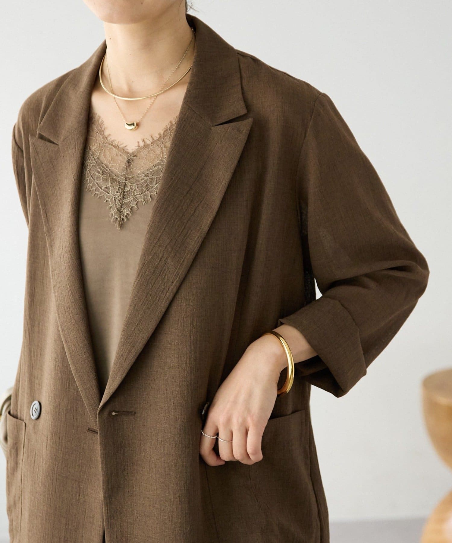 RIVE DROITE(リヴドロワ) 予約【新色追加/ウォッシャブル】シアースラブオーバージャケット