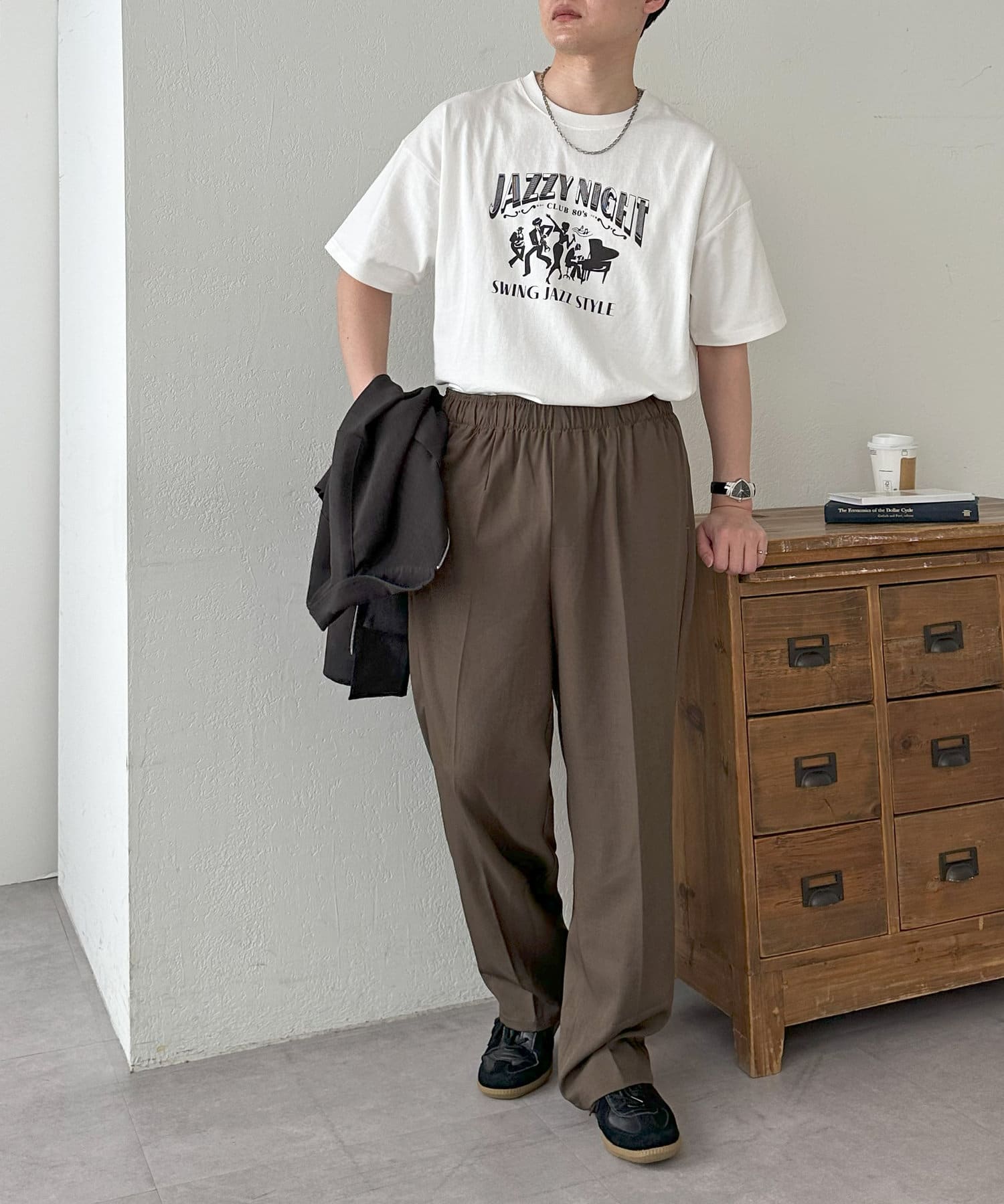 DISCOAT(ディスコート) 【ユニセックス】ピグメントジャズナイトTシャツ