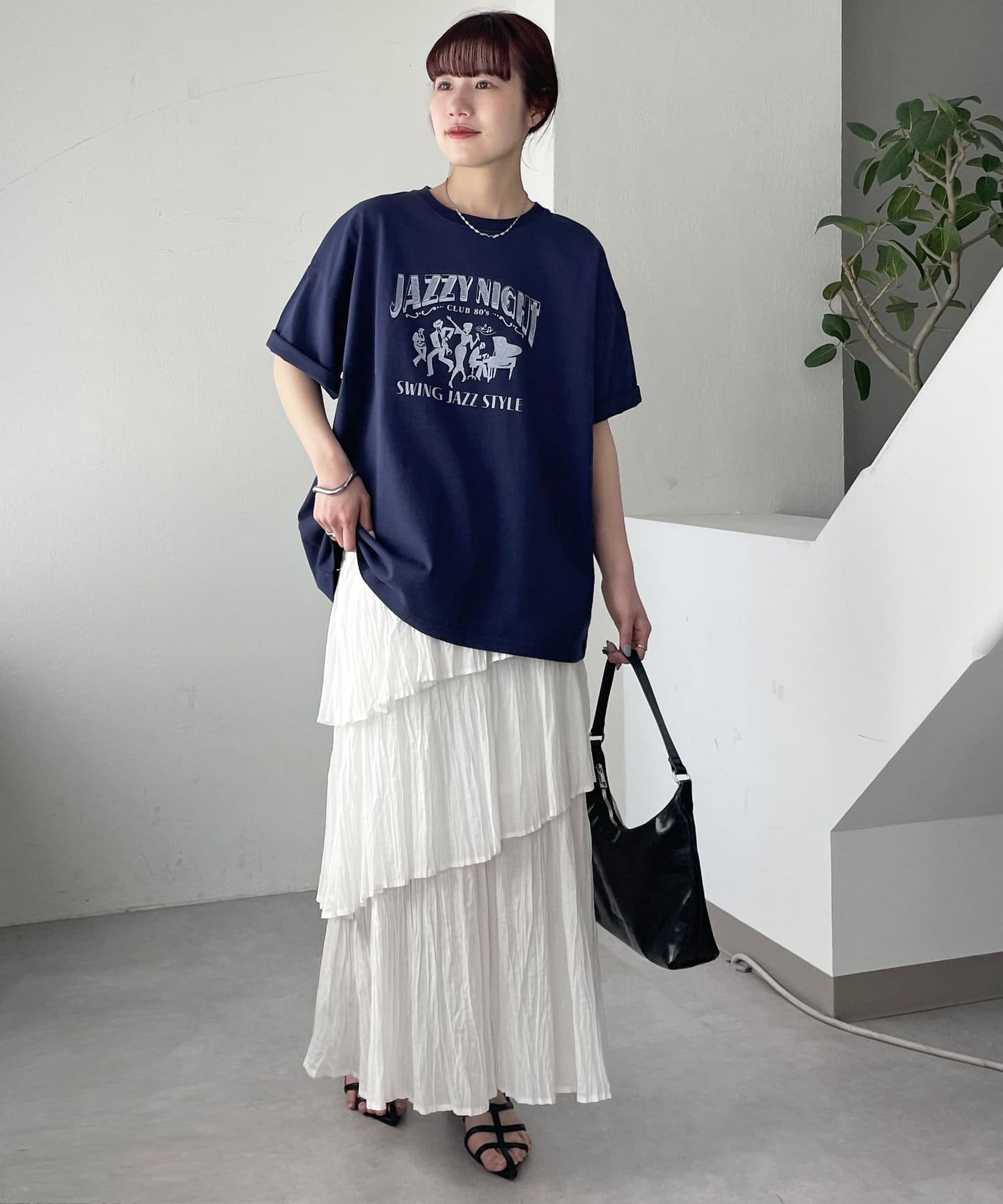 DISCOAT(ディスコート) 【ユニセックス】ピグメントジャズナイトTシャツ