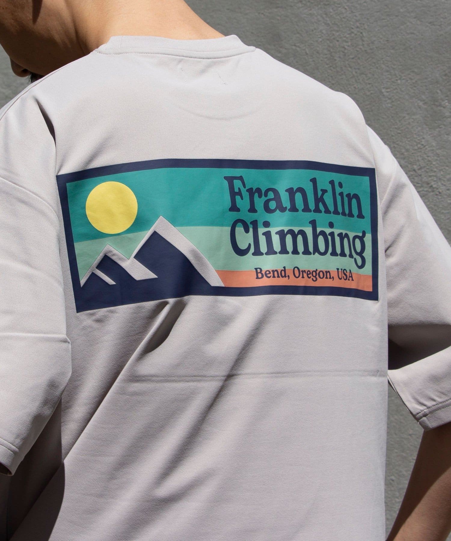 FREDY & GLOSTER(フレディ アンド グロスター) 【Franklin Climbing】FLEX TECH バックプリントロゴT