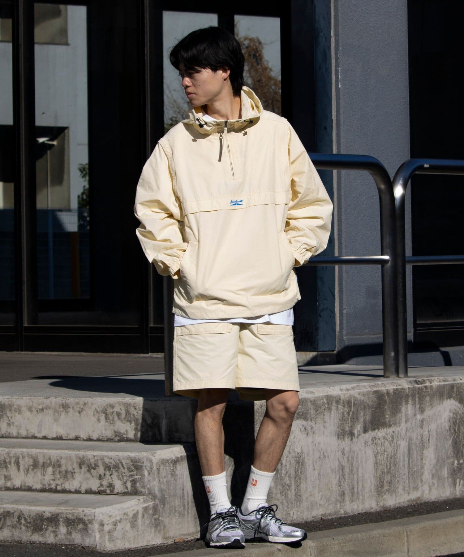 Jack Purcell】コットンナイロン 2WAYアノラックパーカー