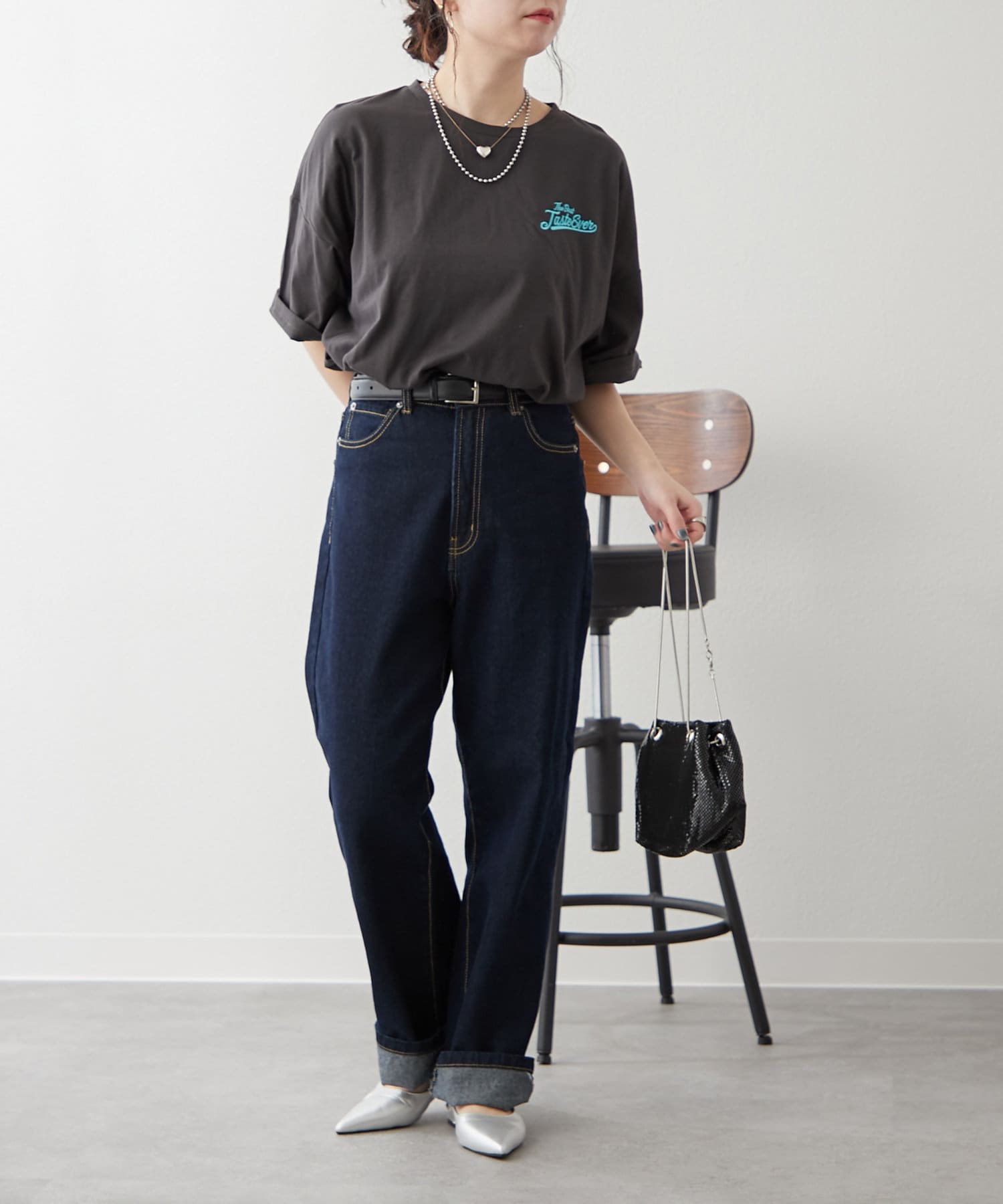 Remind me and forever(リマインドミーアンドフォーエバー) ハンバーガーBOY発泡プリントT