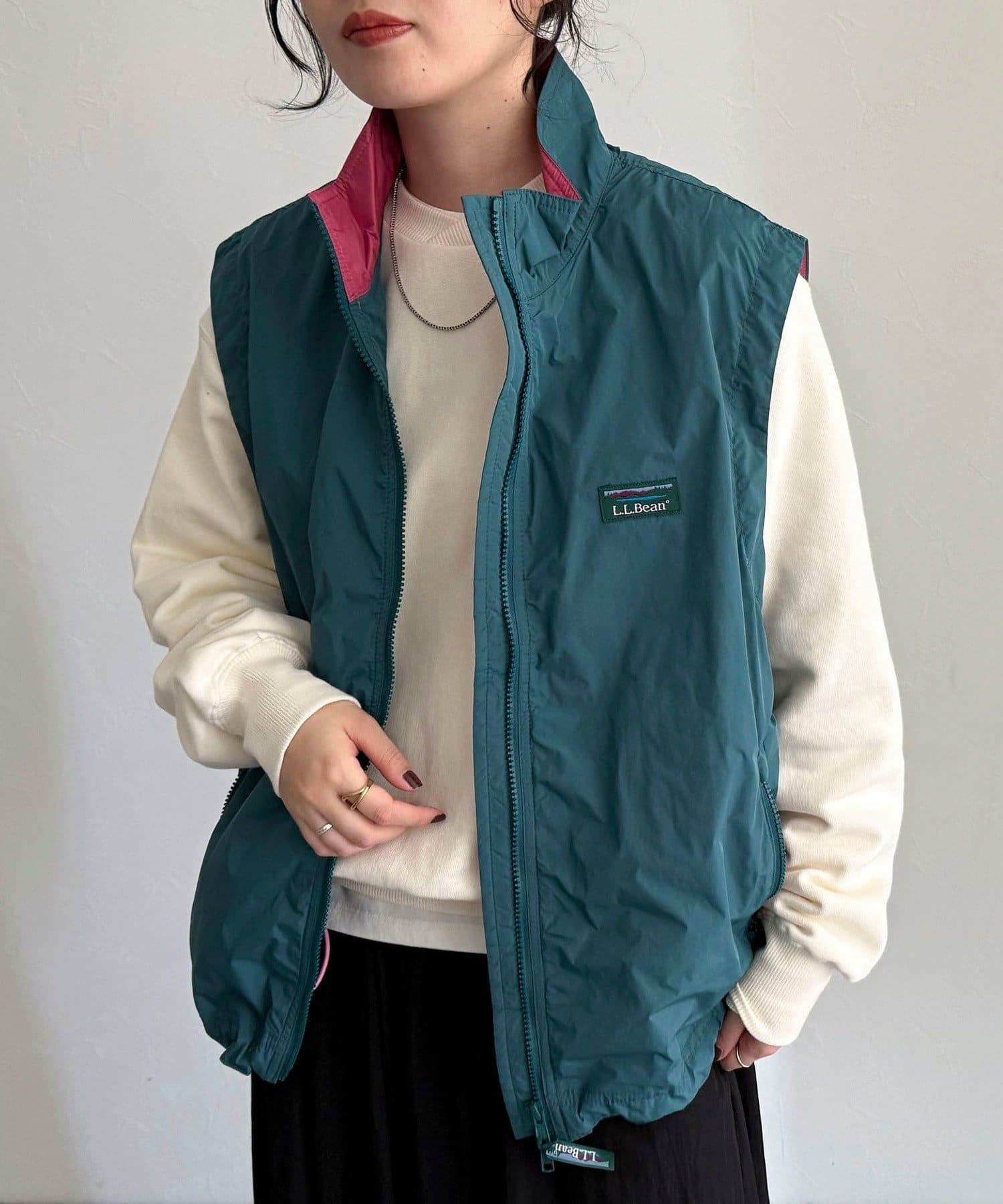 FREDY & GLOSTER(フレディ アンド グロスター) レディース 【L. L.Bean】Roxbury vest グリーン