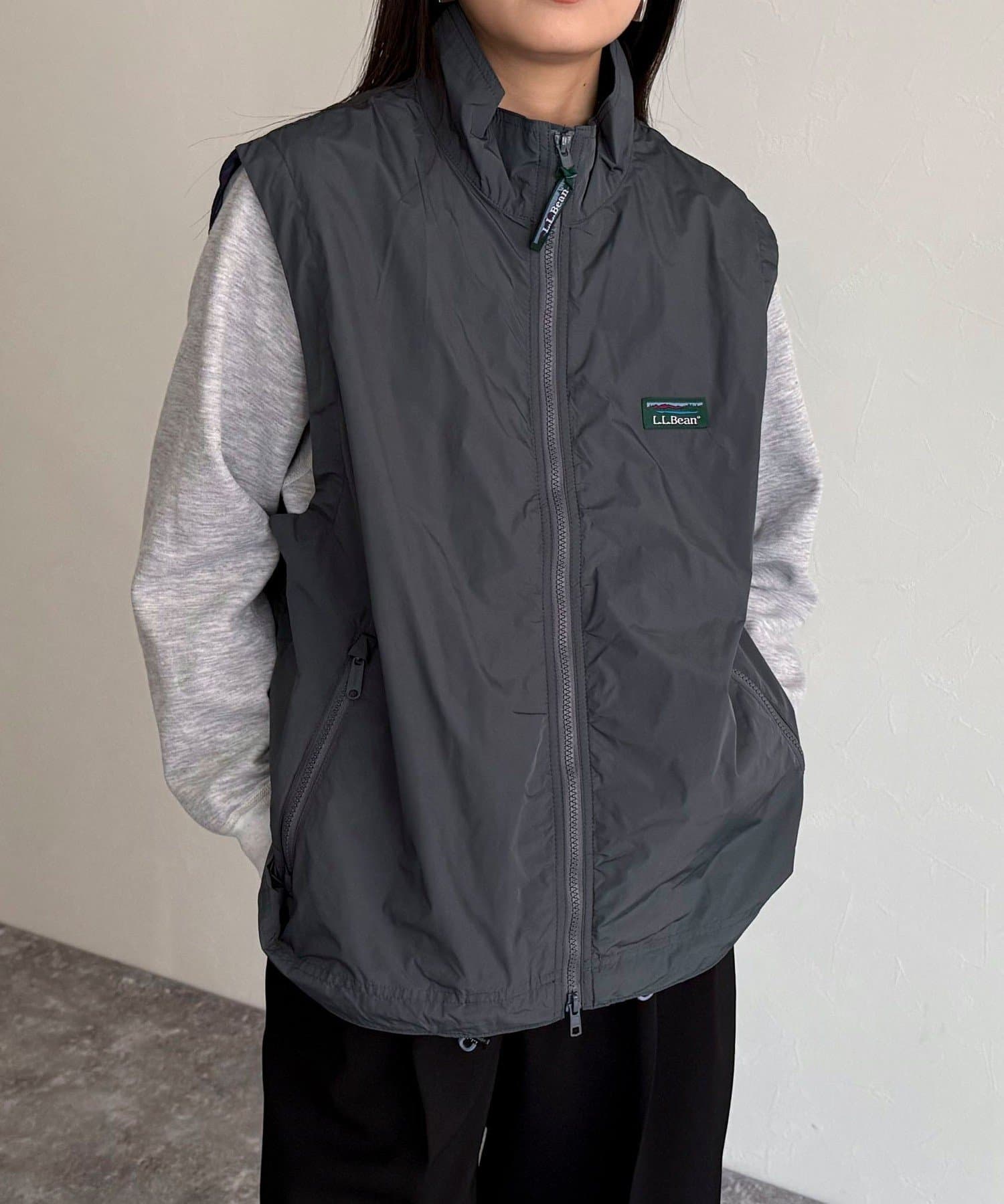 FREDY & GLOSTER(フレディ アンド グロスター) レディース 【L. L.Bean】Roxbury vest チャコールグレー