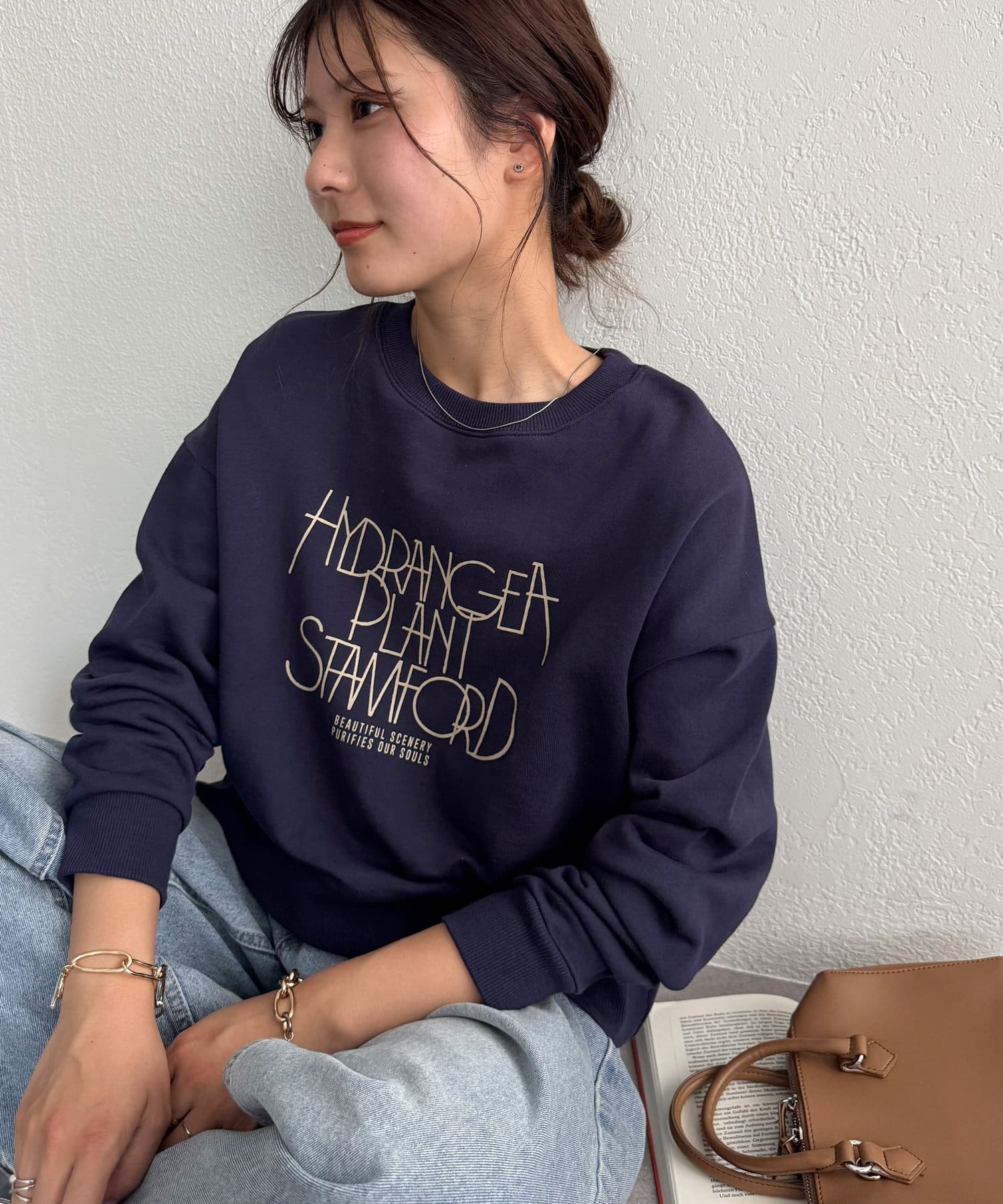 DISCOAT(ディスコート) 【WEB限定】ロゴショートスウェット