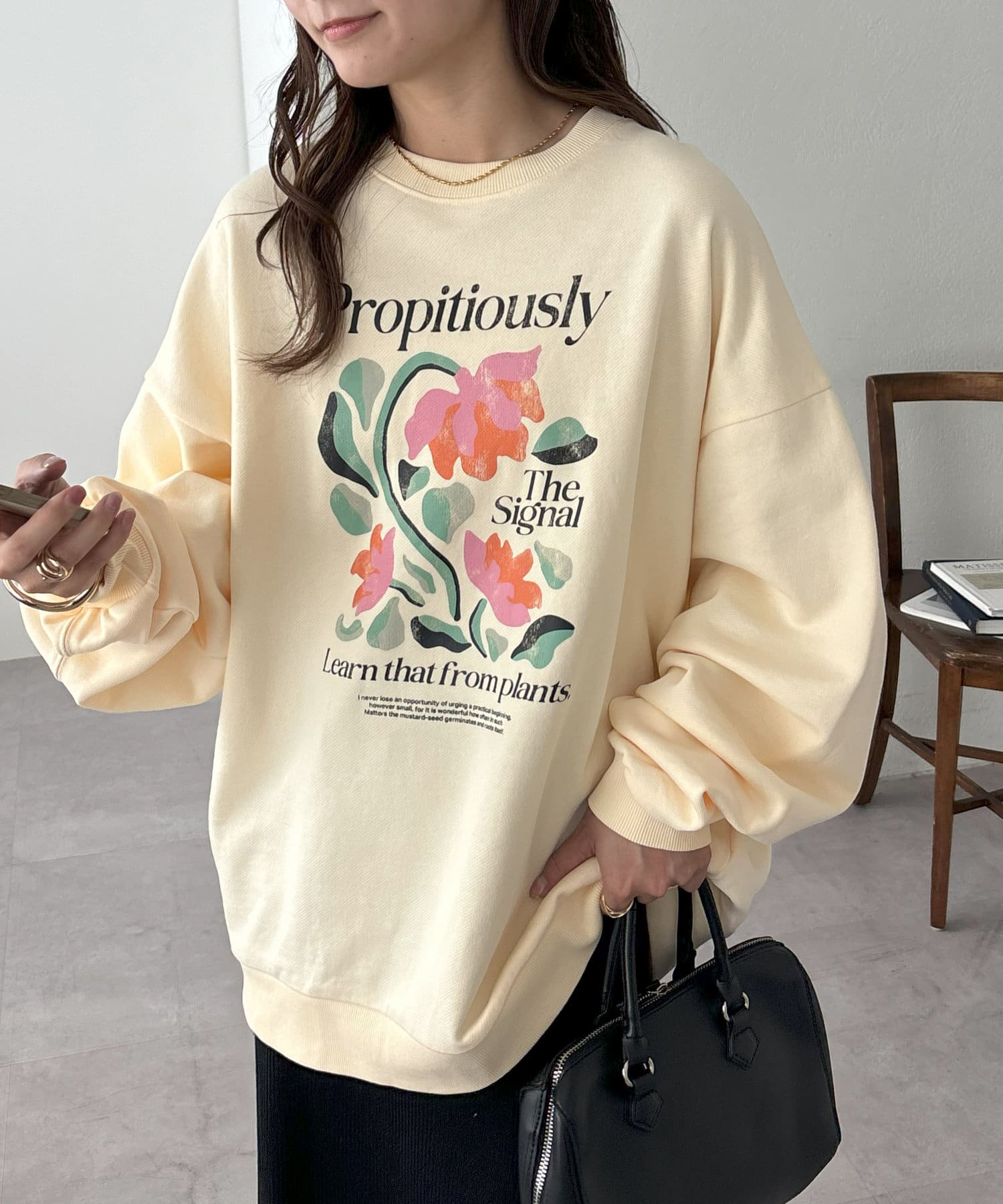 【ワンポイントが可愛い♡】Dior★Heart スウェットシャツ ワンポイントが可愛い♡】Dior☆Heart スウェットシャツ