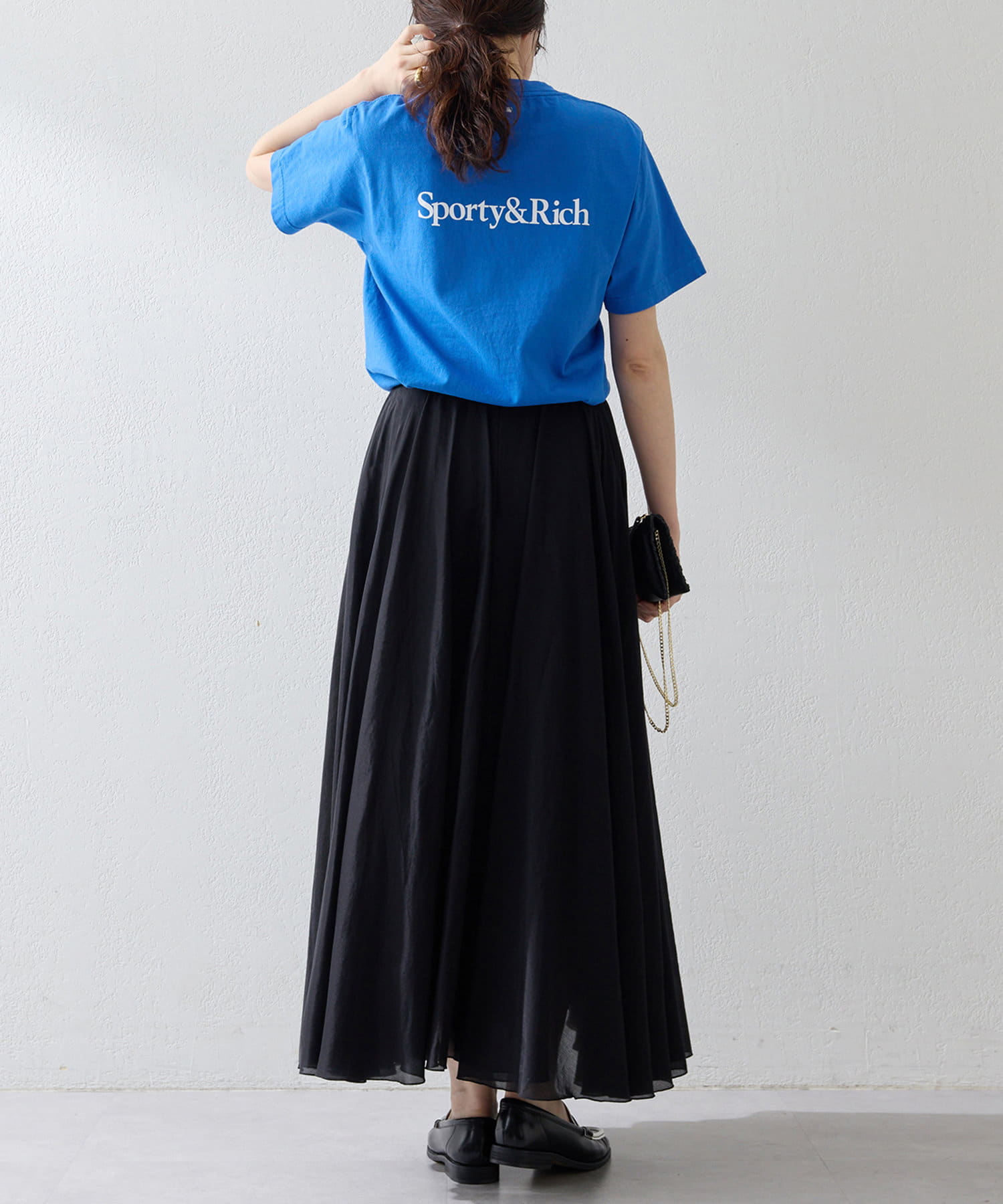 Whim Gazette(ウィム ガゼット) シルクローンギャザースカート