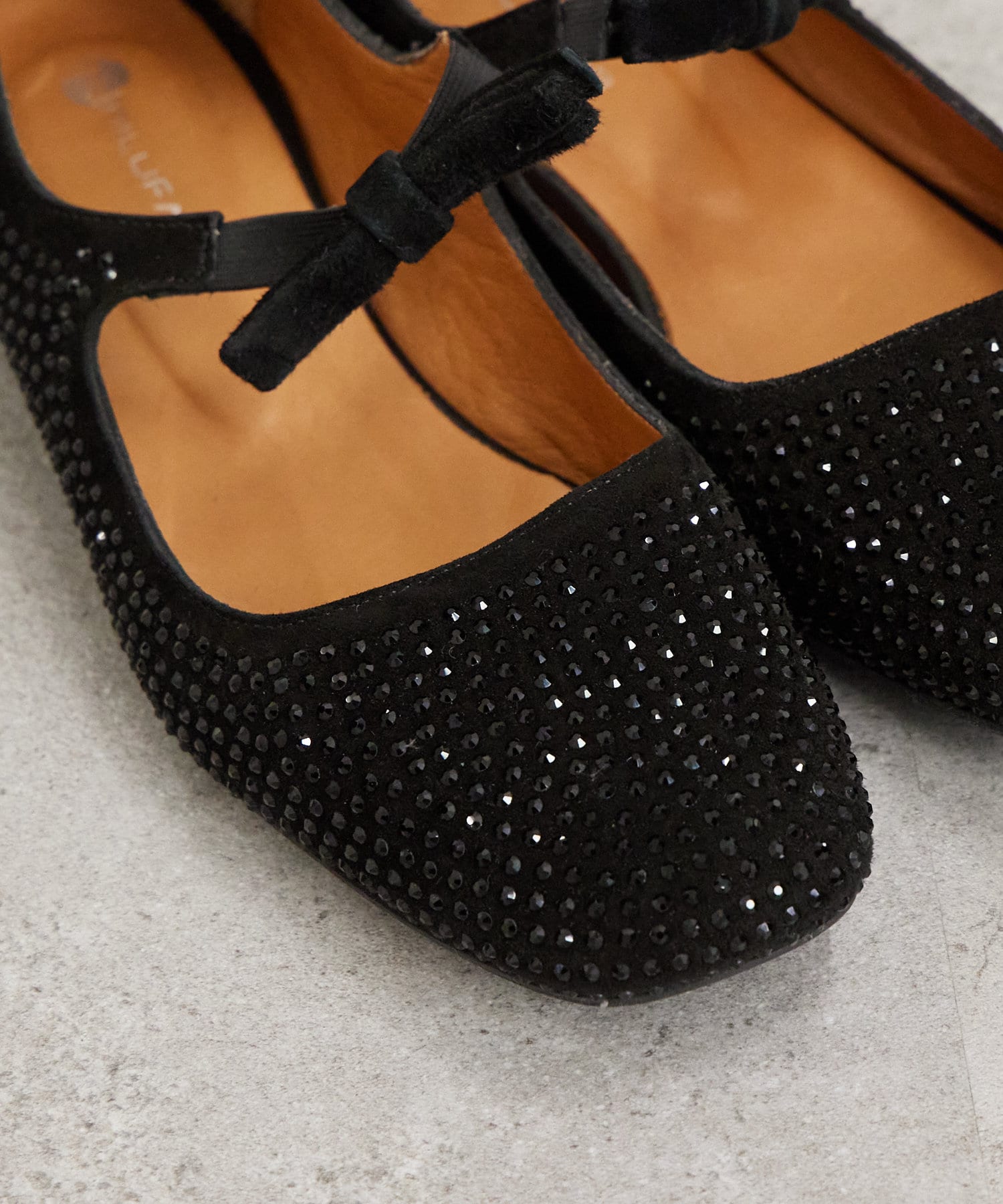 mystic(ミスティック) NILFARR　スタッズリボンバレエシューズ