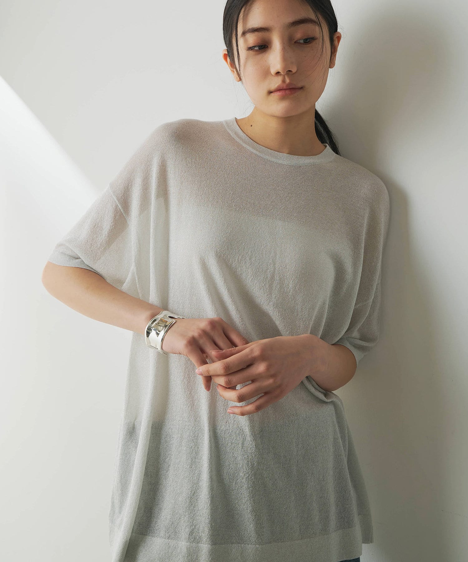 ラメニットTEE | Whim Gazette(ウィム ガゼット)レディース