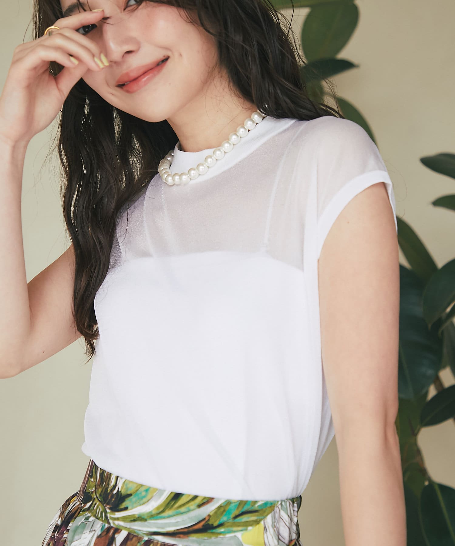 ニット セーター 「美人見えシアー」シアーフレンチニット レディース 美人見えシアー】シアーフレンチニット | La boutique BonBon