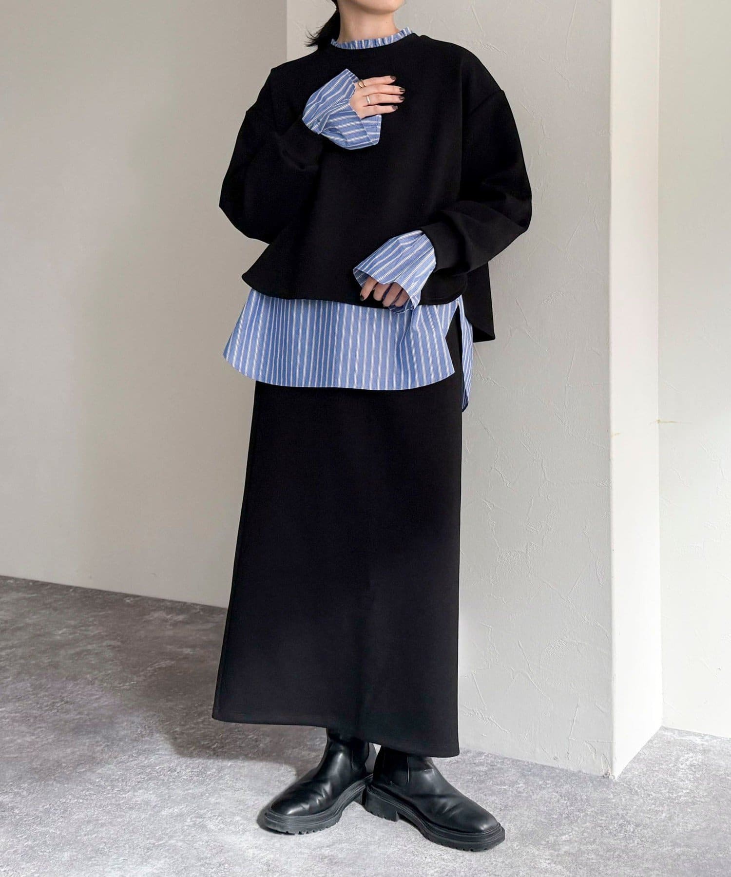 セットアップ対応》ダンボールニットタイトスカート | FREDY