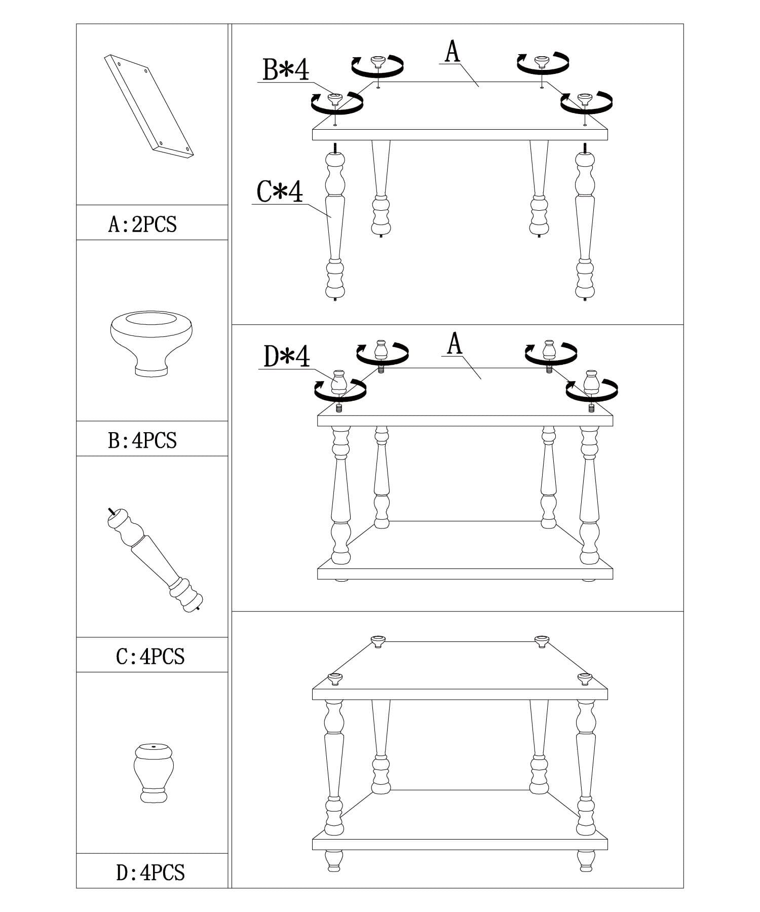 salut!(サリュ) 《WEB限定商品》2段シェルフ／ブラックアンティーク