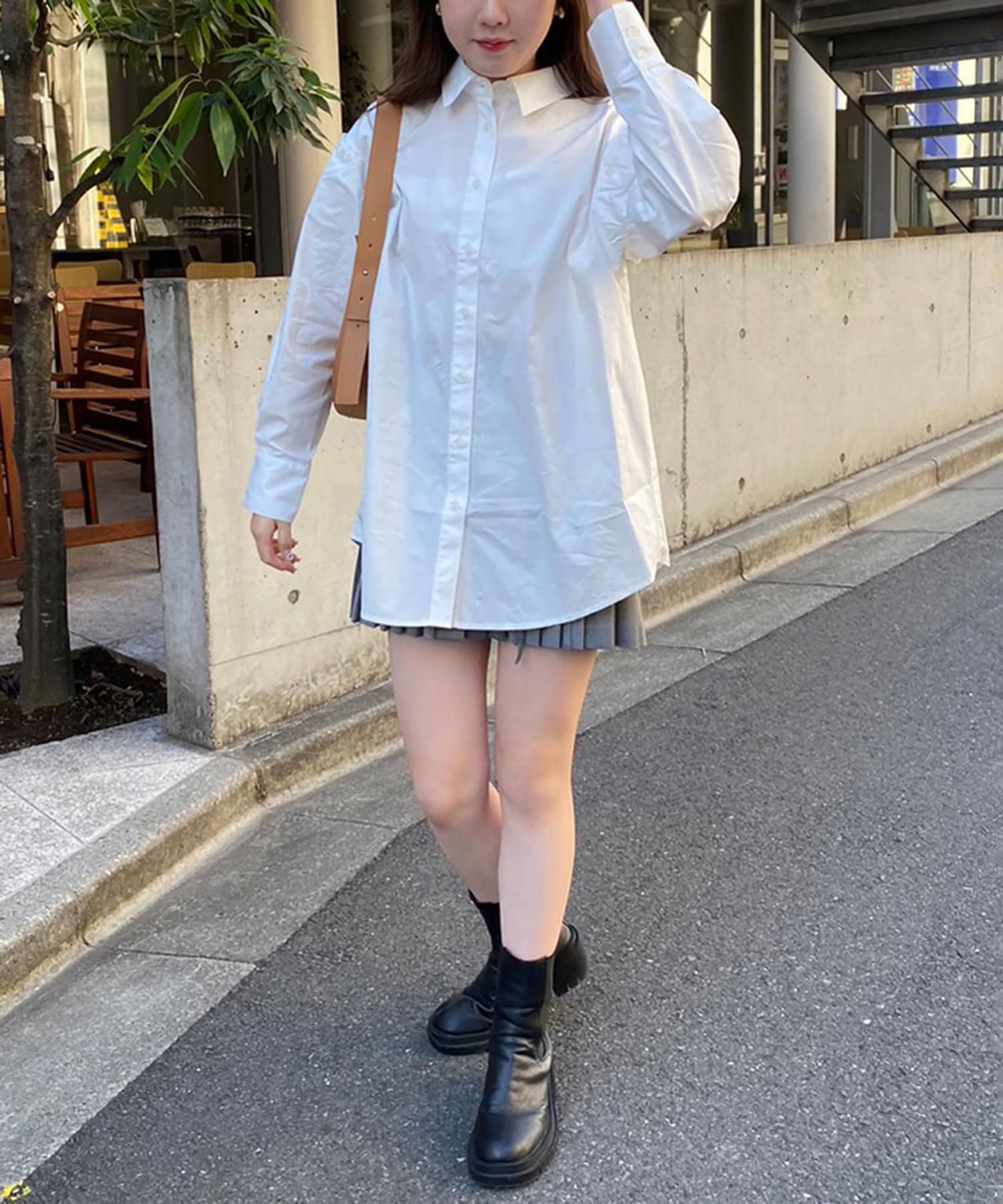 one after another】肩あきマルチシャツ | NICE CLAUP / OLIVE