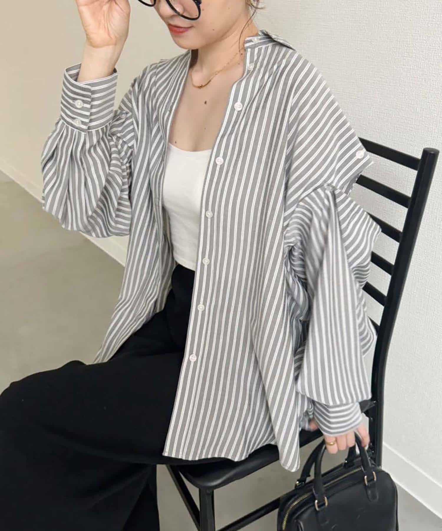 NICE CLAUP / OLIVE des OLIVE OUTLET(ナイスクラップ  / オリーブ デ オリーブ アウトレット) 【one after another】肩あきマルチシャツ