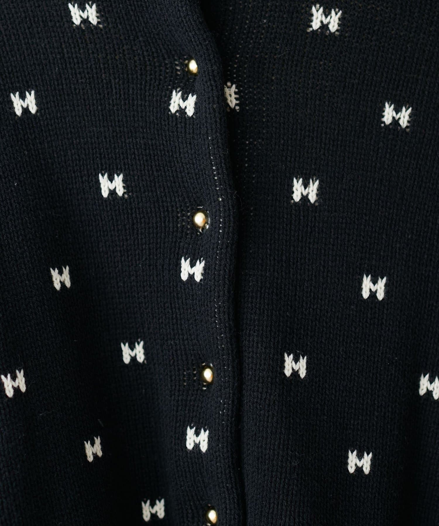NICE CLAUP / OLIVE des OLIVE OUTLET(ナイスクラップ  / オリーブ デ オリーブ アウトレット) 【EVERY VERY.】リボンハートジャガードカーディガン