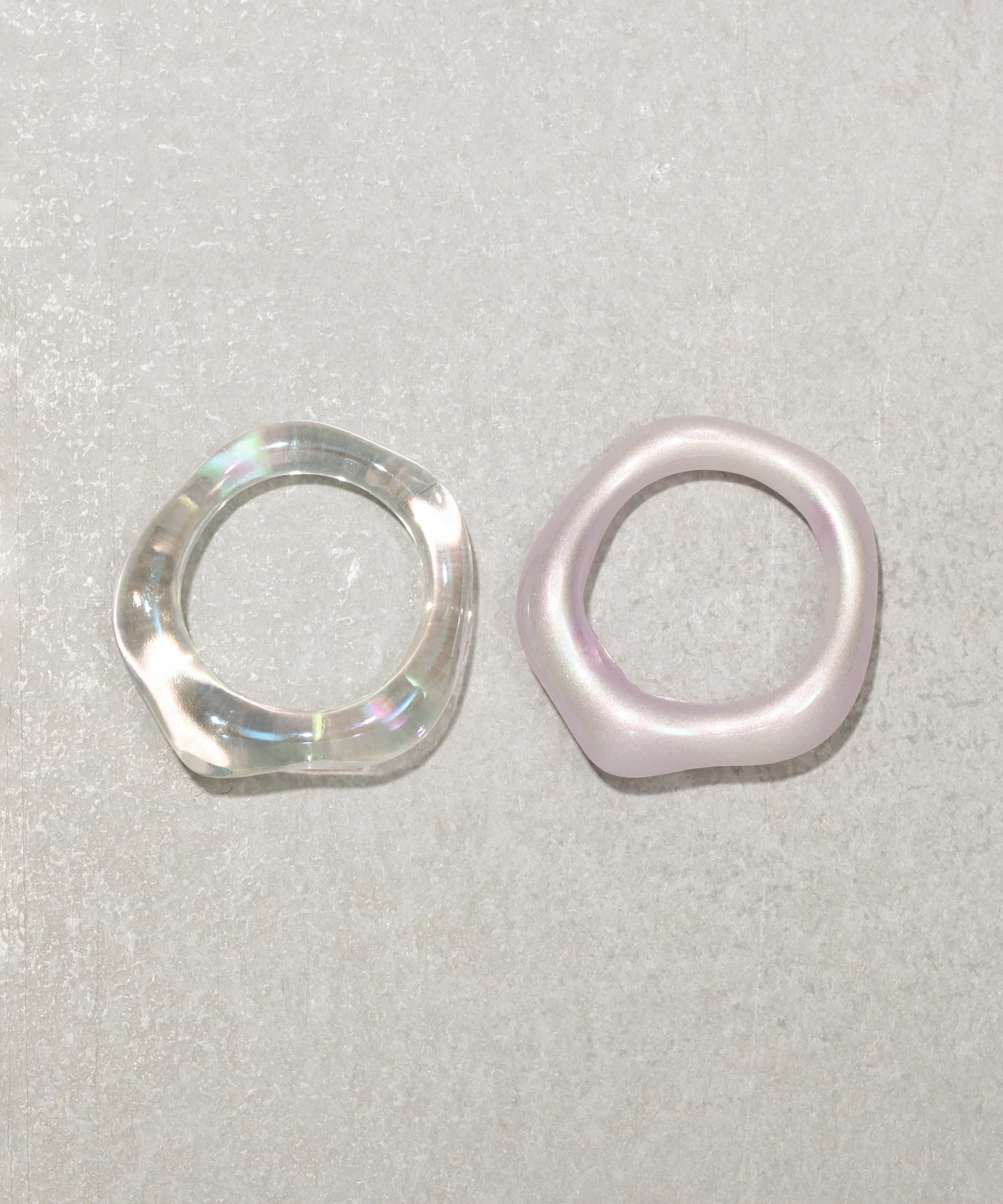 3COINS(スリーコインズ) クリアイビツリング2個セット
