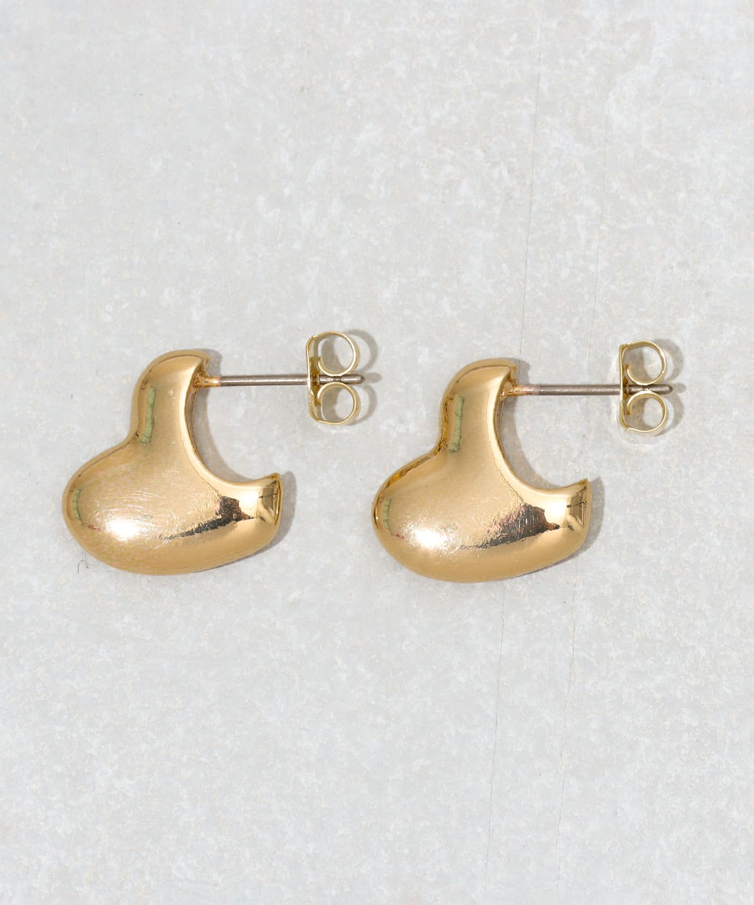 3COINS(スリーコインズ) カケハートメタルピアス
