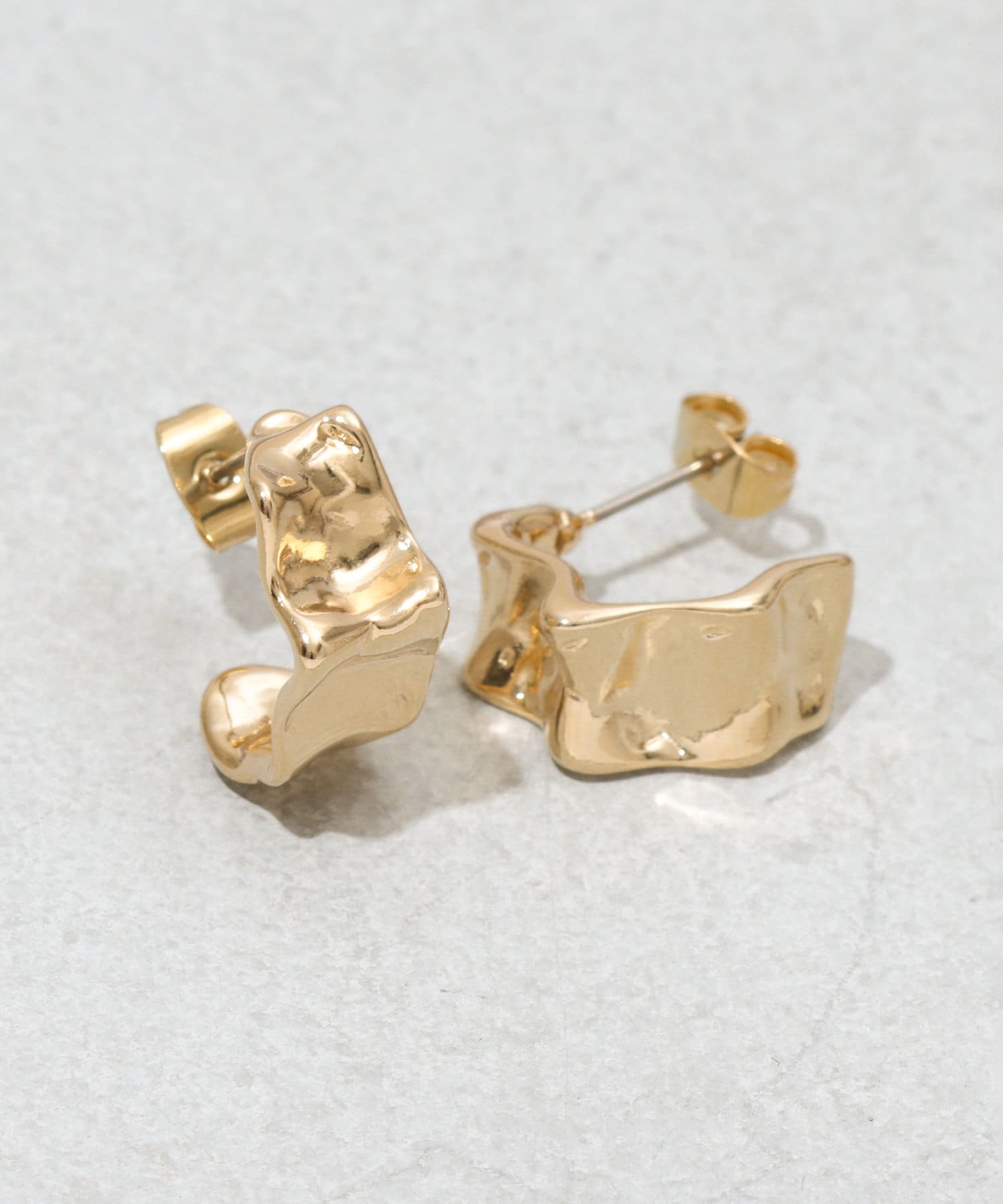 3COINS(スリーコインズ) ナミナミフープピアス