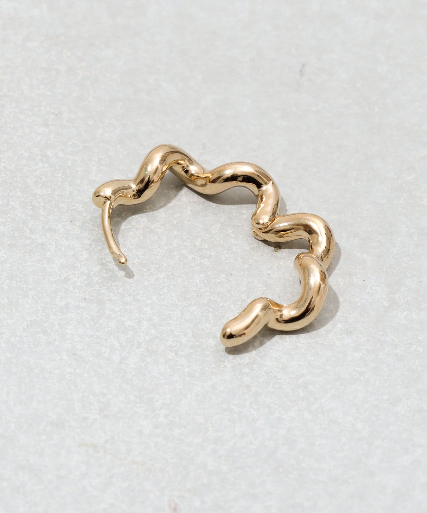 3COINS(スリーコインズ) ナミナミメタルワンタッチピアス