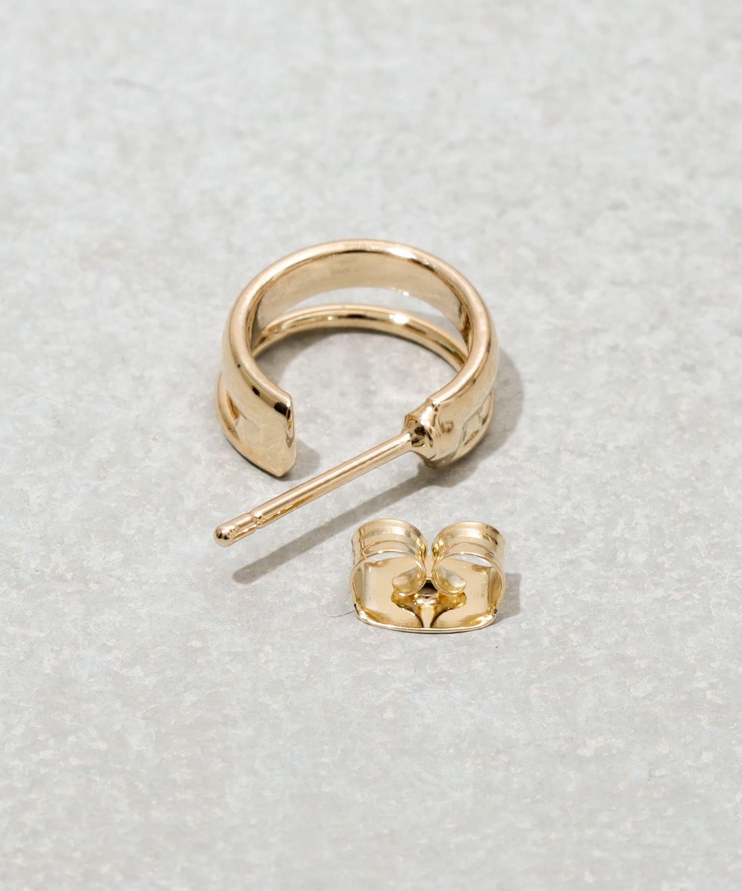 3COINS(スリーコインズ) 2連フープメタルピアス