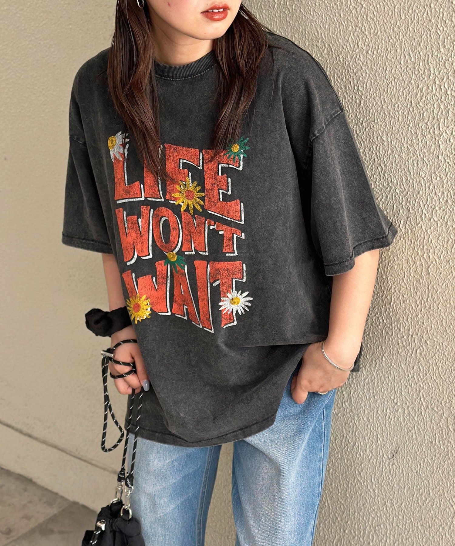CPCM(シーピーシーエム) パウダー加工ヴィンテージライクT
