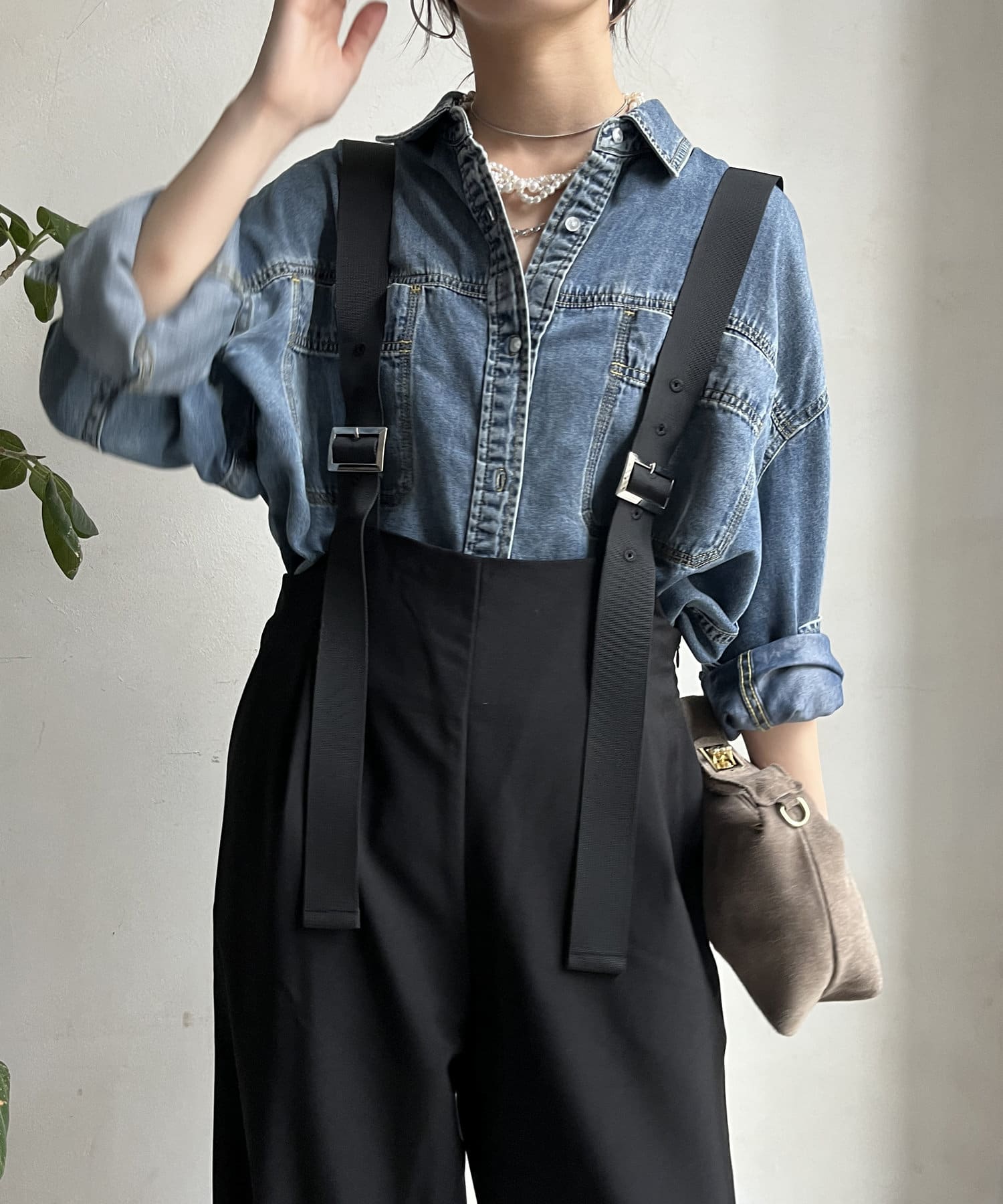 DOUDOU(ドゥドゥ) 【WEB限定】 ベルトサロペット