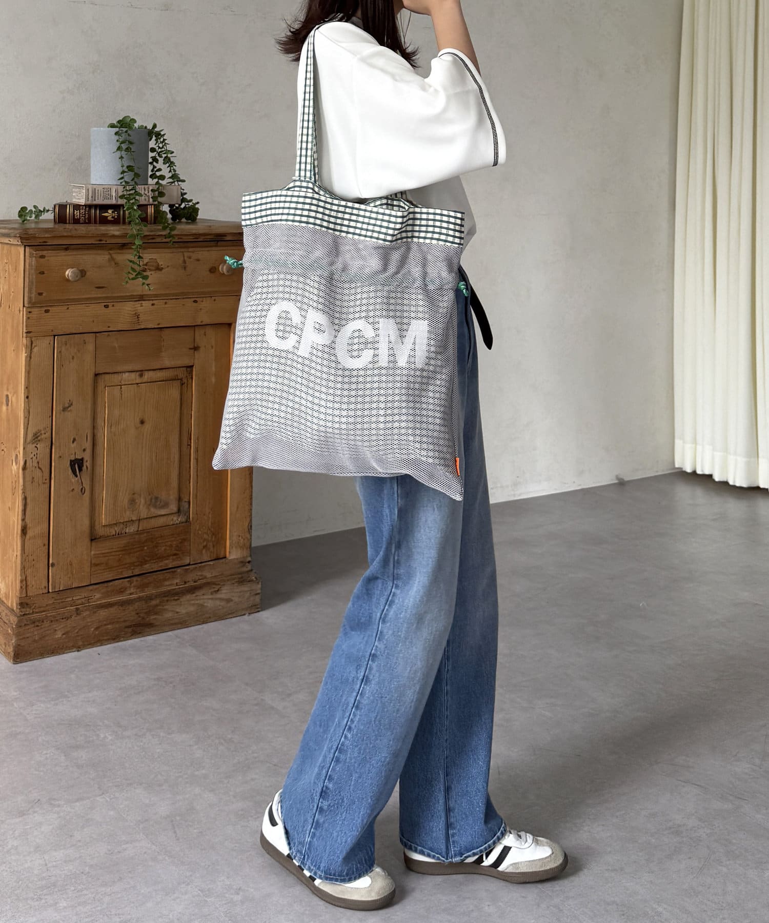 CPCM(シーピーシーエム) 3WAYメッシュ巾着トート