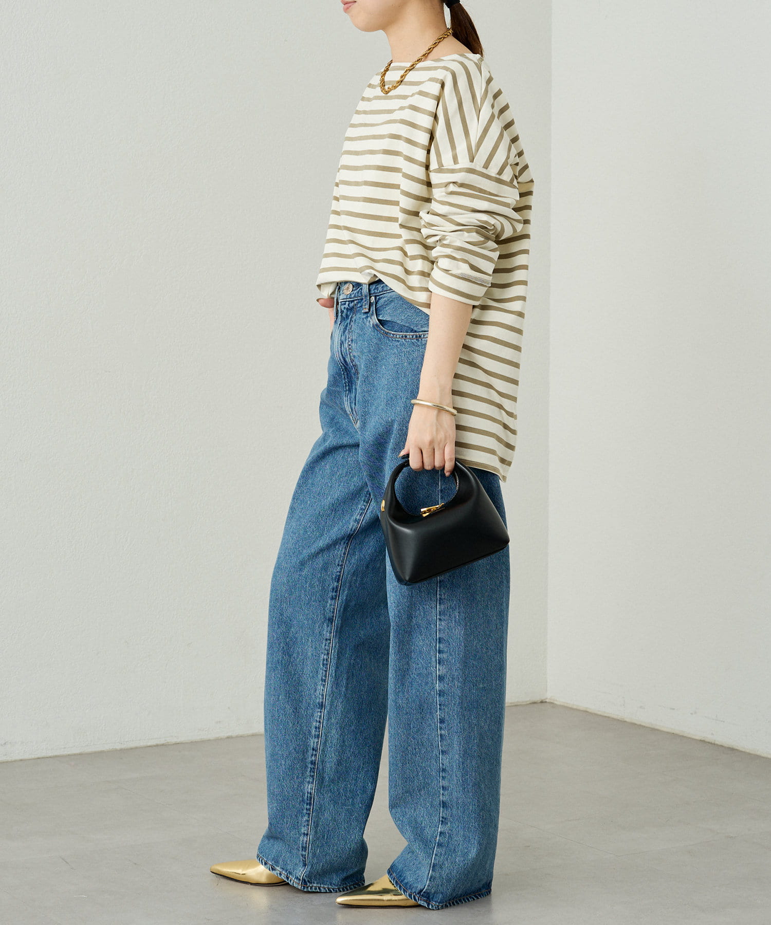 ボーダーカットソー（Tシャツ/カットソー）｜LOUNGEDRESS